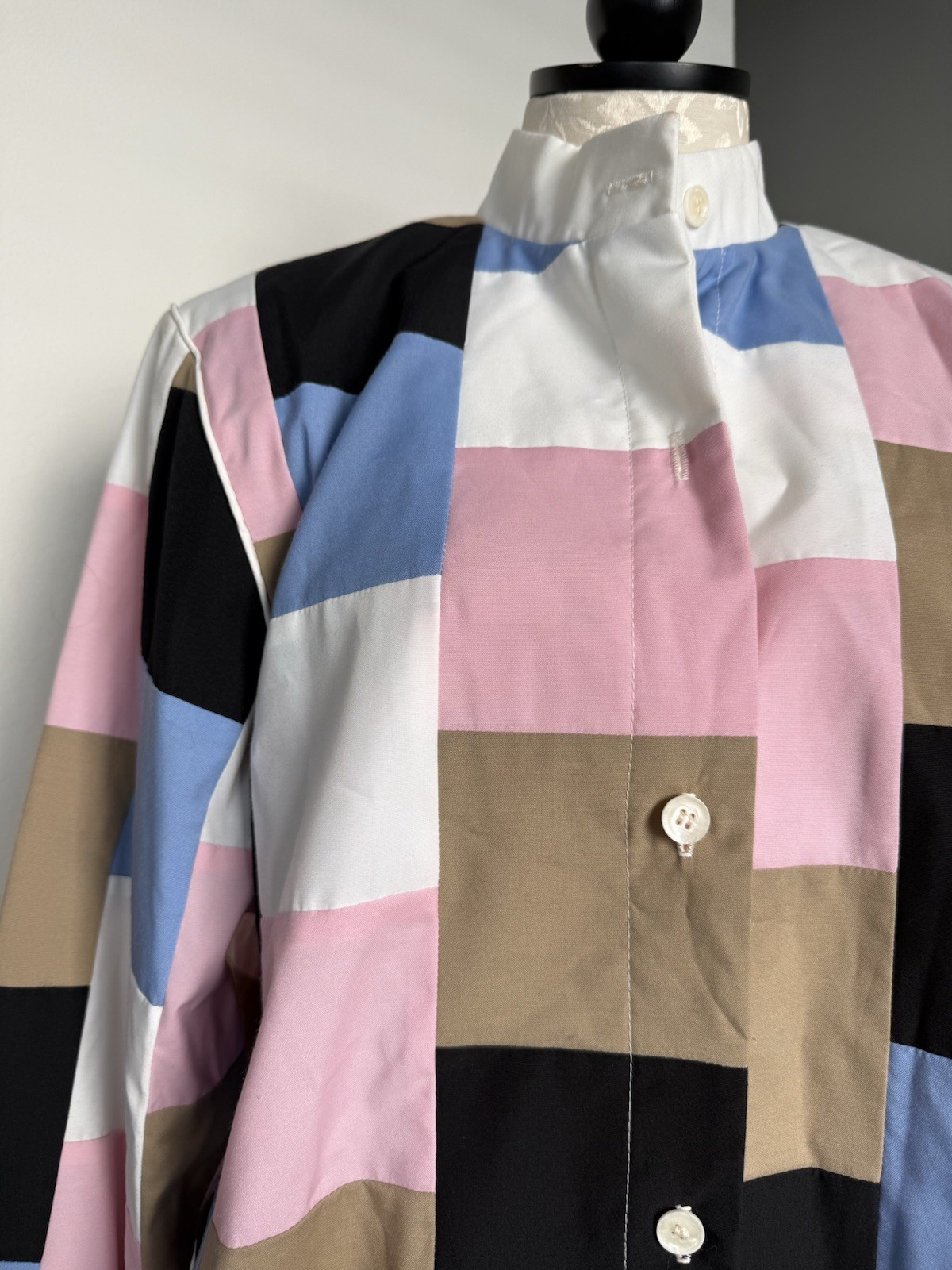 NWT Vintage Marguerite Rubel San Francisco Patchwork Jacket Coat Large XL 16 USA