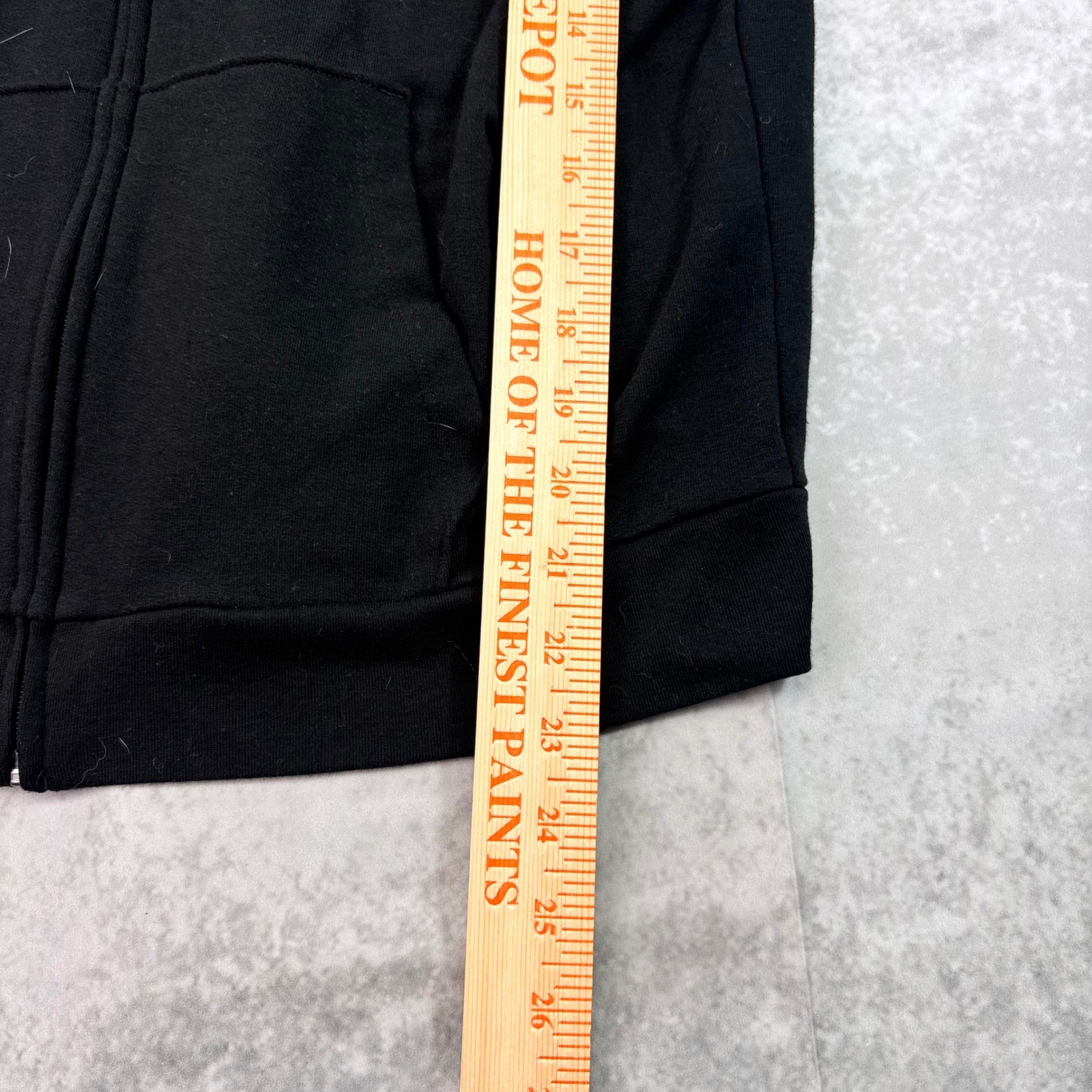 Victoria’s Secret PINK Black Tracksuit Set Hoodie Large Pants XS Logo Tape