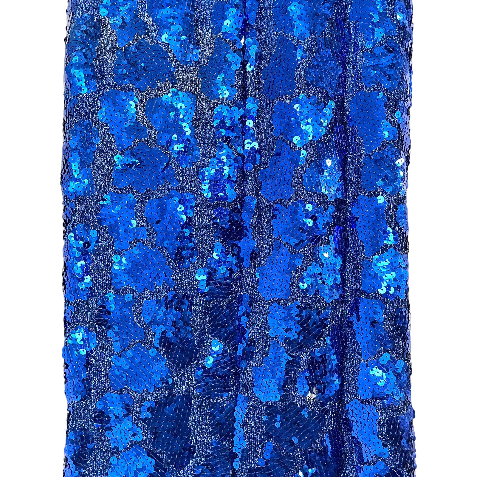 Fashion 1001 Nights vintage sequin dress y2k prom gown maxi blue size 5/6