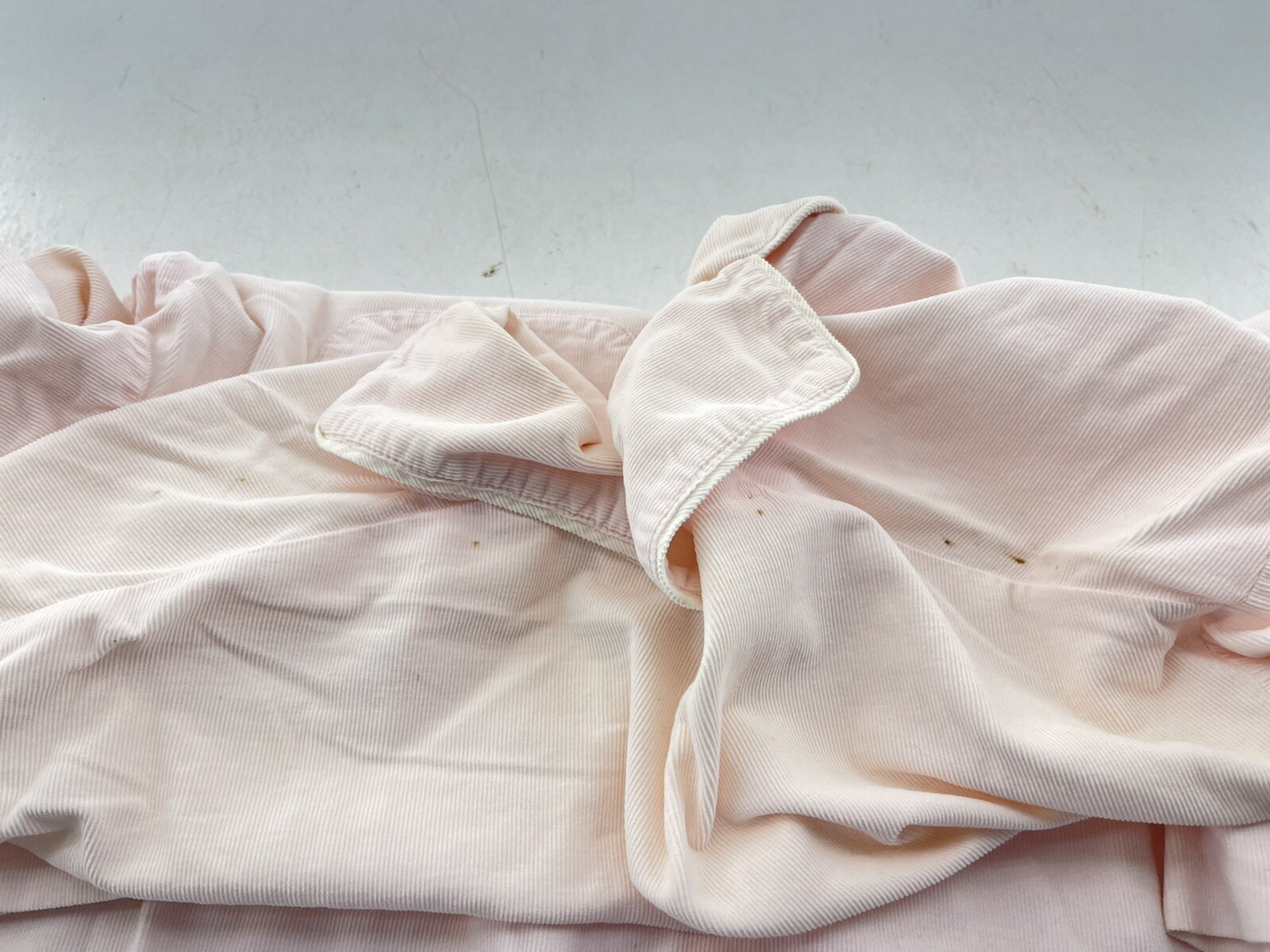 Women’s Pink Kiyomi Corduroy 2 Pc Pajama Set size Med Drawstring Pant Button Top