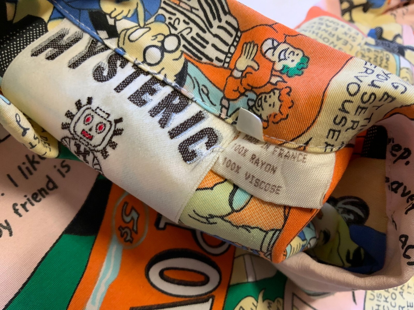 1980’s Hysteric Et Vous Comic Rayon Blouse made in France