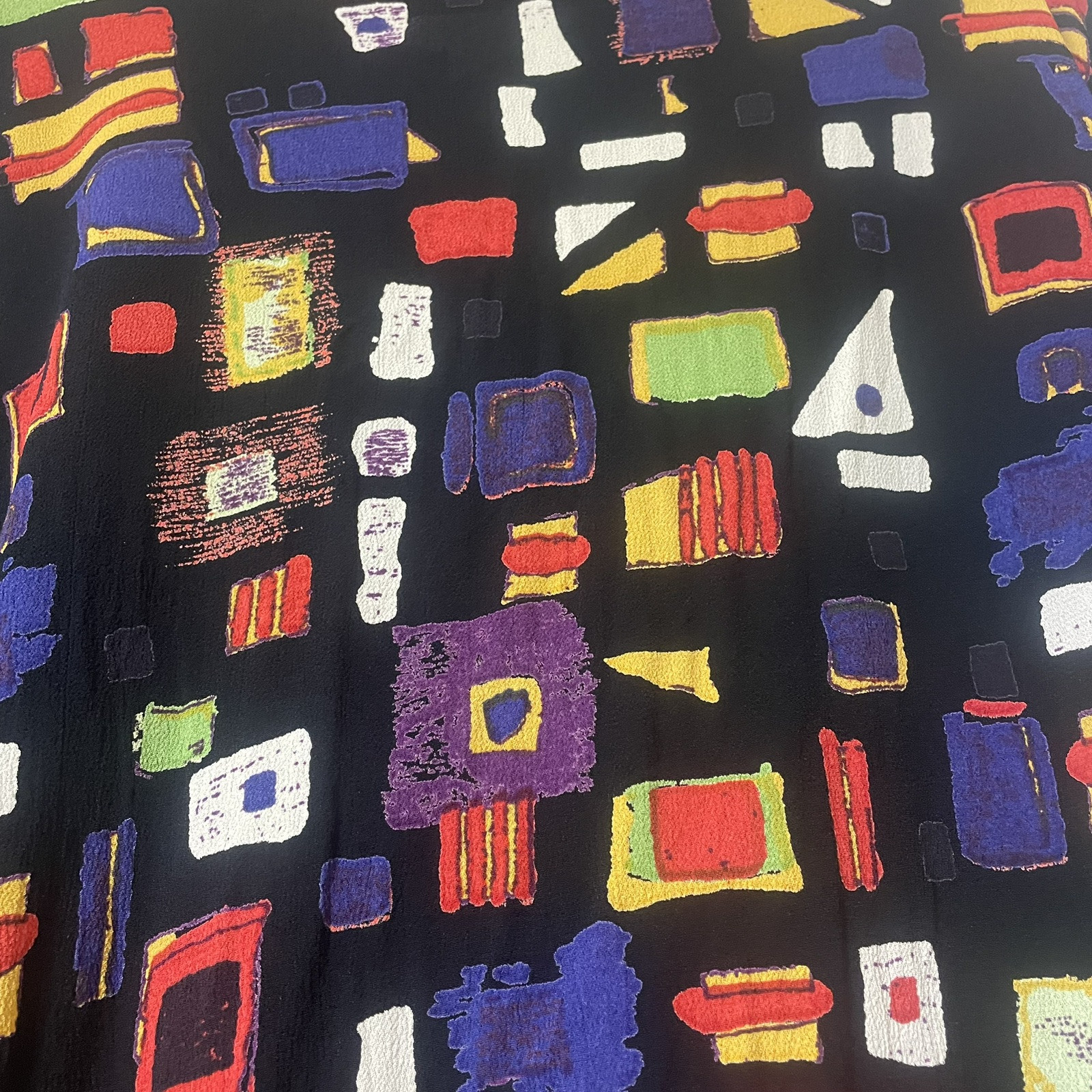 Vintage Chico’s Design 1990s Y2K Geometric Shirt Size 2