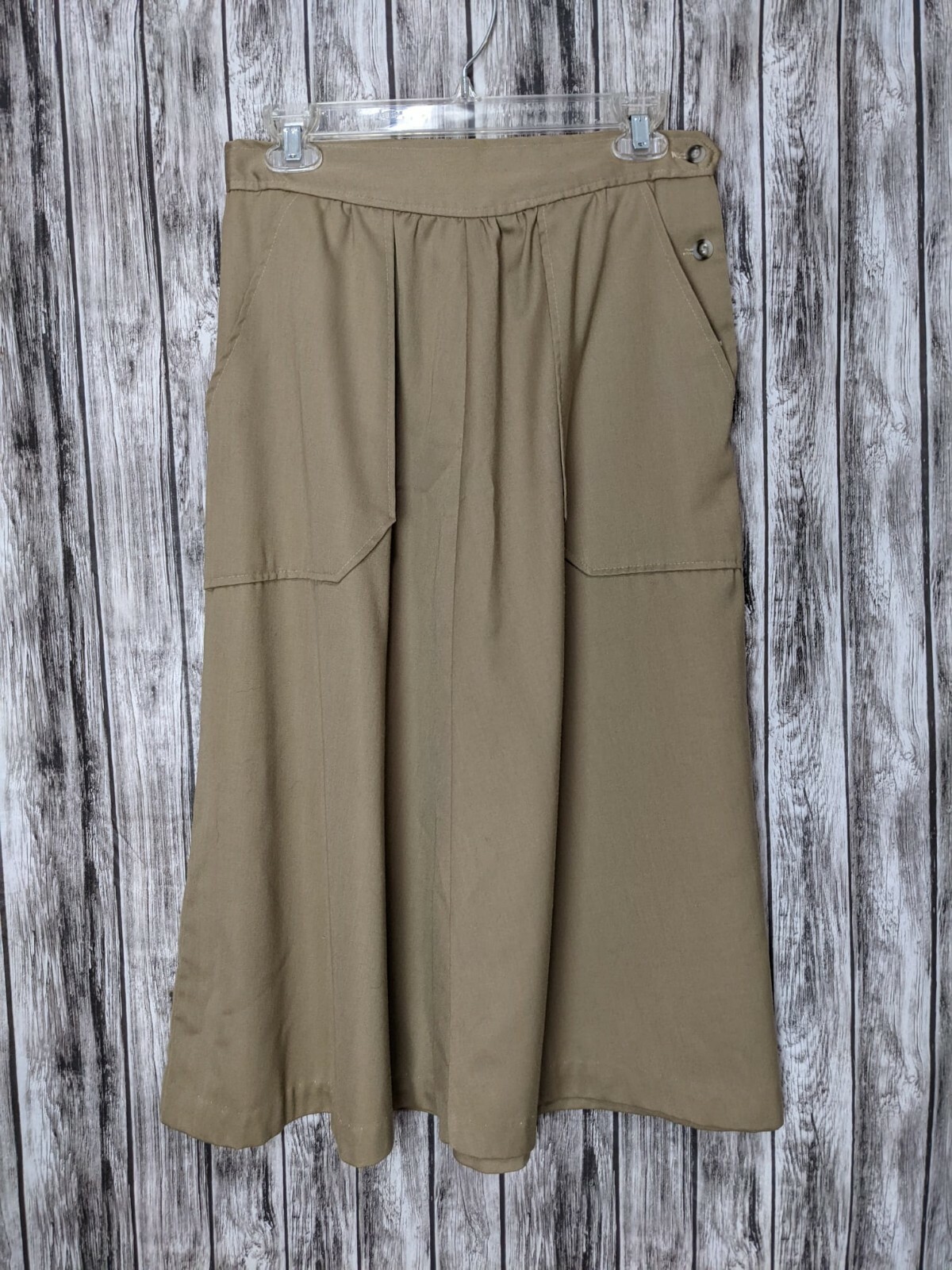 Women’s Vintage Tan Khaki A-Line Skirt 29 in waist