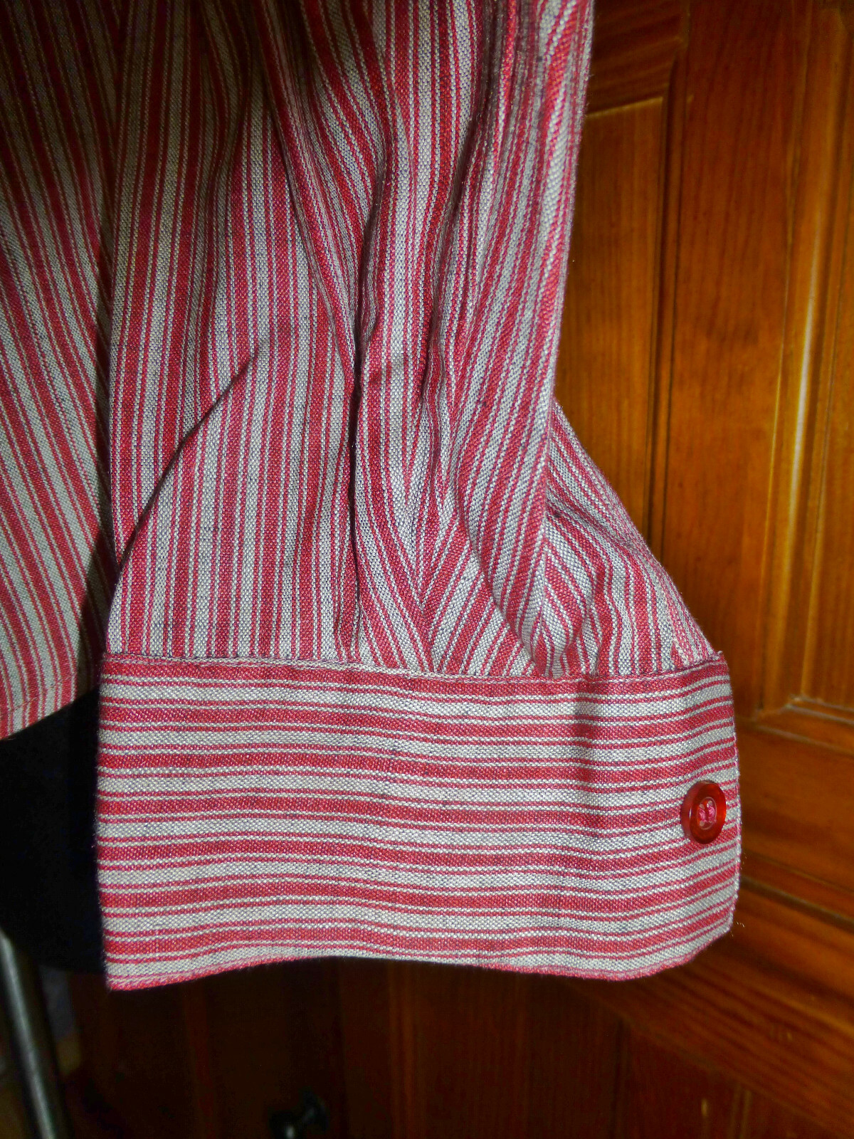 Vtg 70s 80s India Royal SILK Cotton Stripe ETHNIC BoHo BLOUSE TOP M L