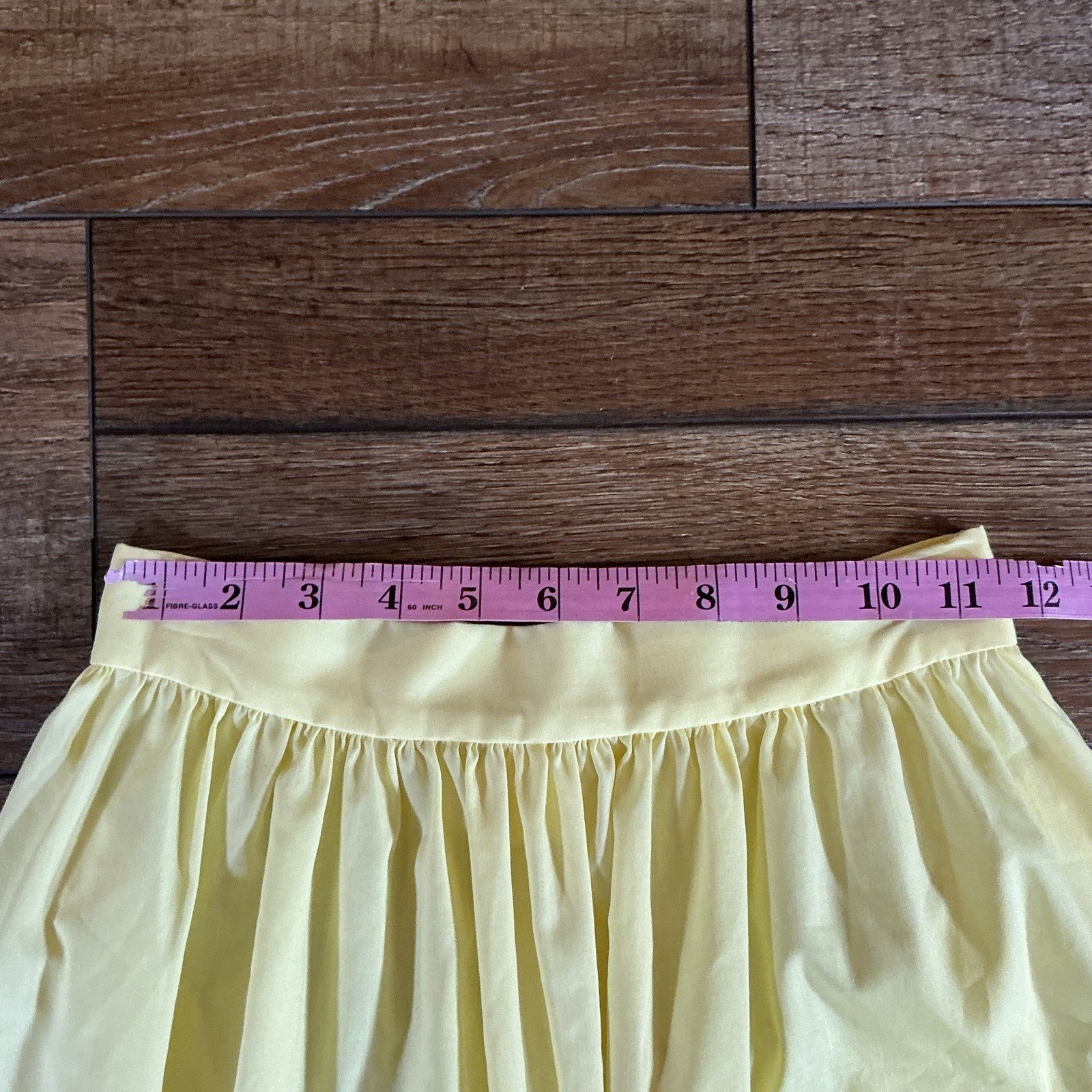 VINTAGE Yellow Maxi Skirt Sunflower Applique Floral Cottagecore Size XS/S #17F2