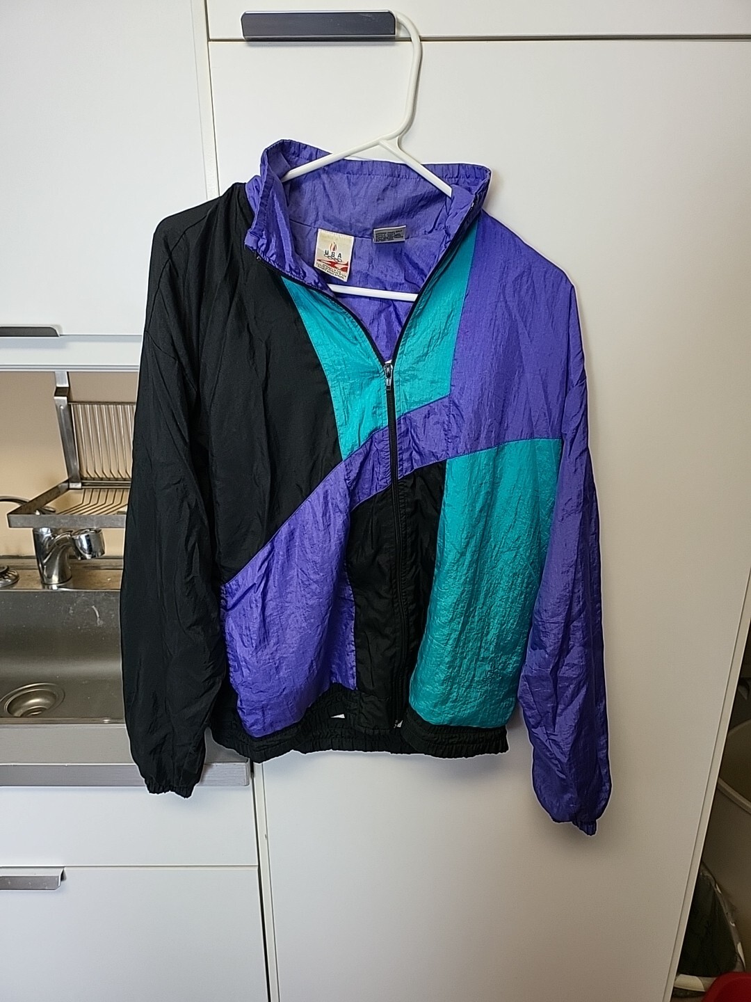 Vtg 90s JC Penney Women’s M USA Olympic Track Suit Windbreaker Jacket