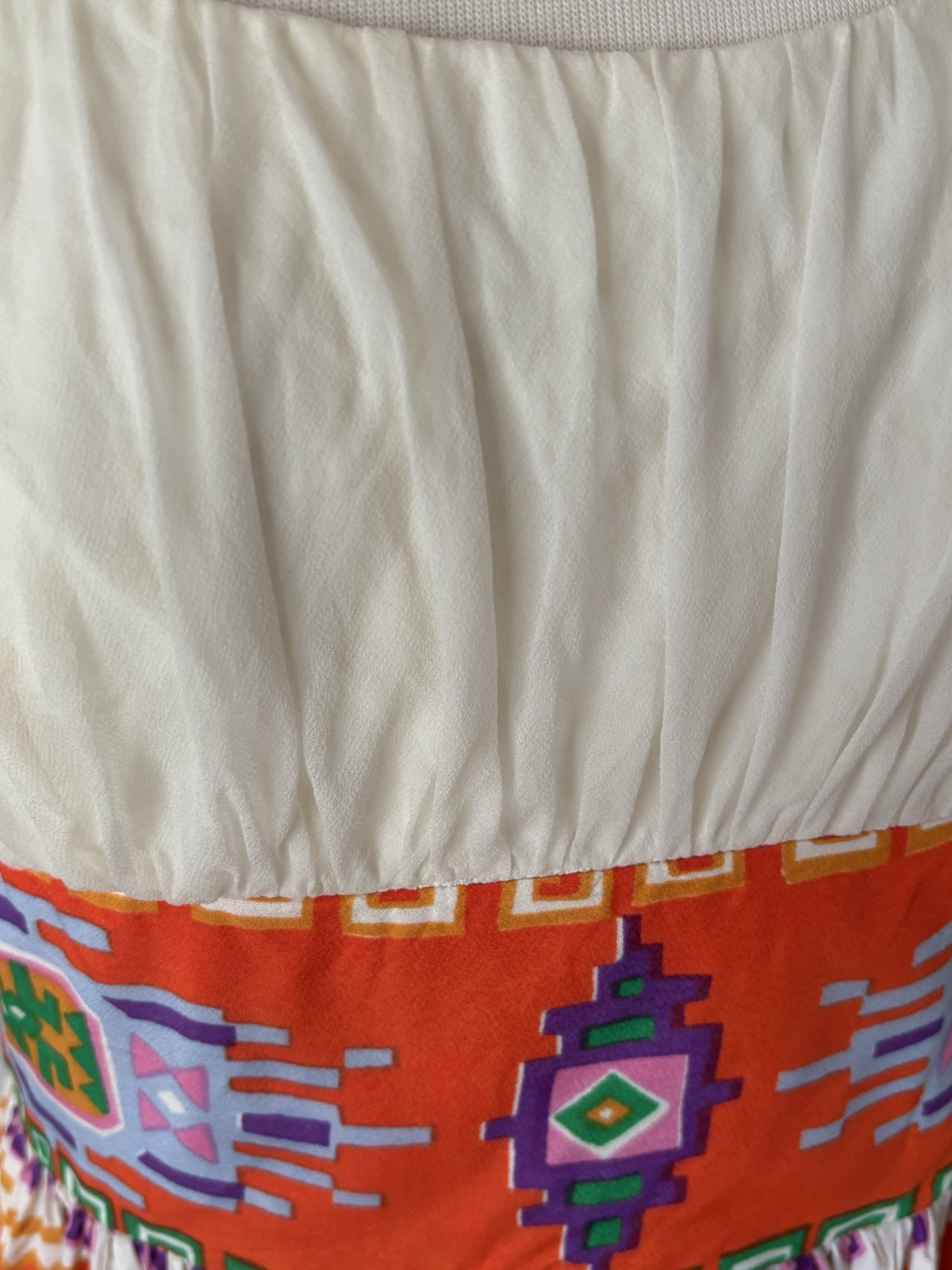Vintage 1960’s/70’s Geometric Maxi Dress Small