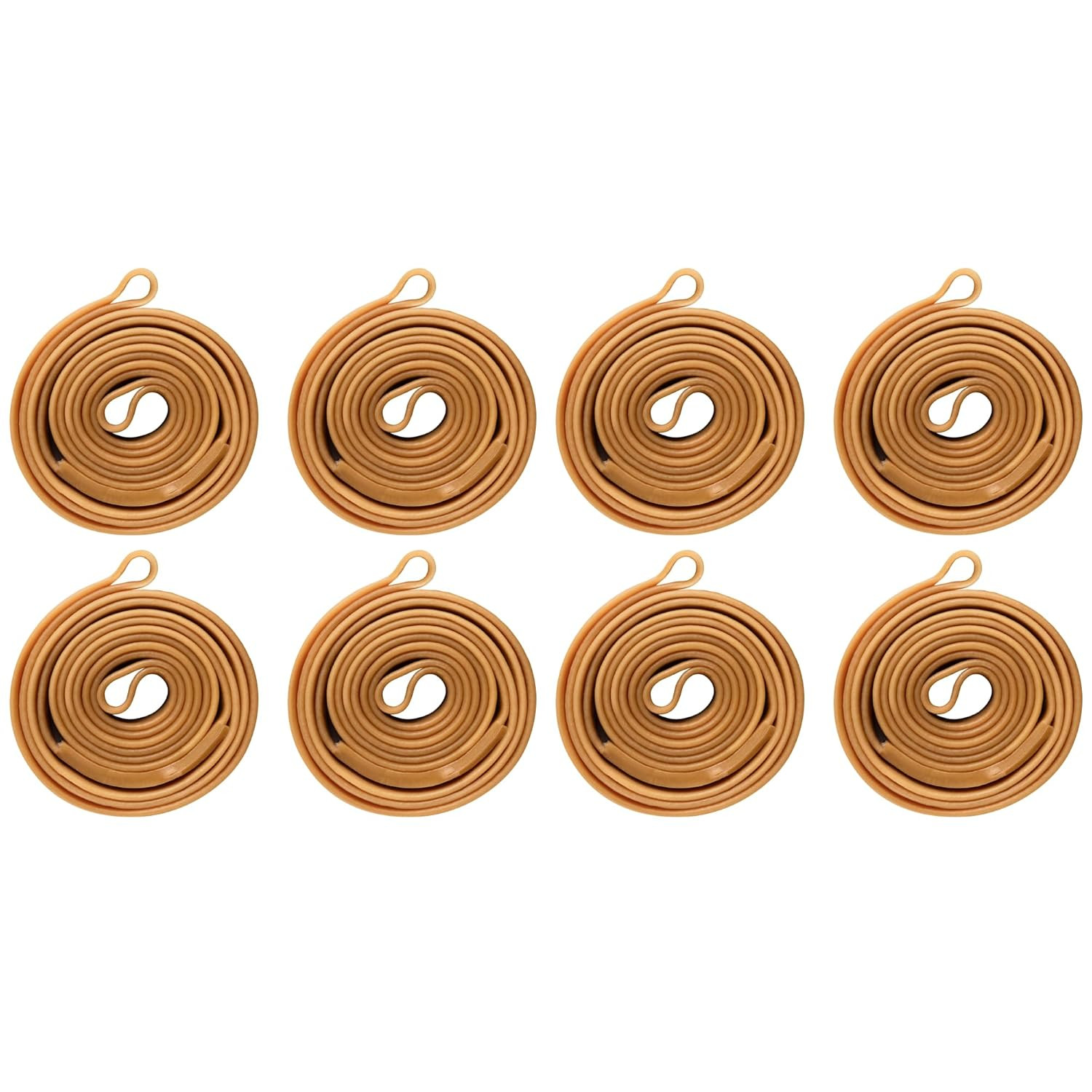 56″ Strong, Elastic & Flexible Rubber Bands, Pack of 8, Beige – 2X Elasticity, 8
