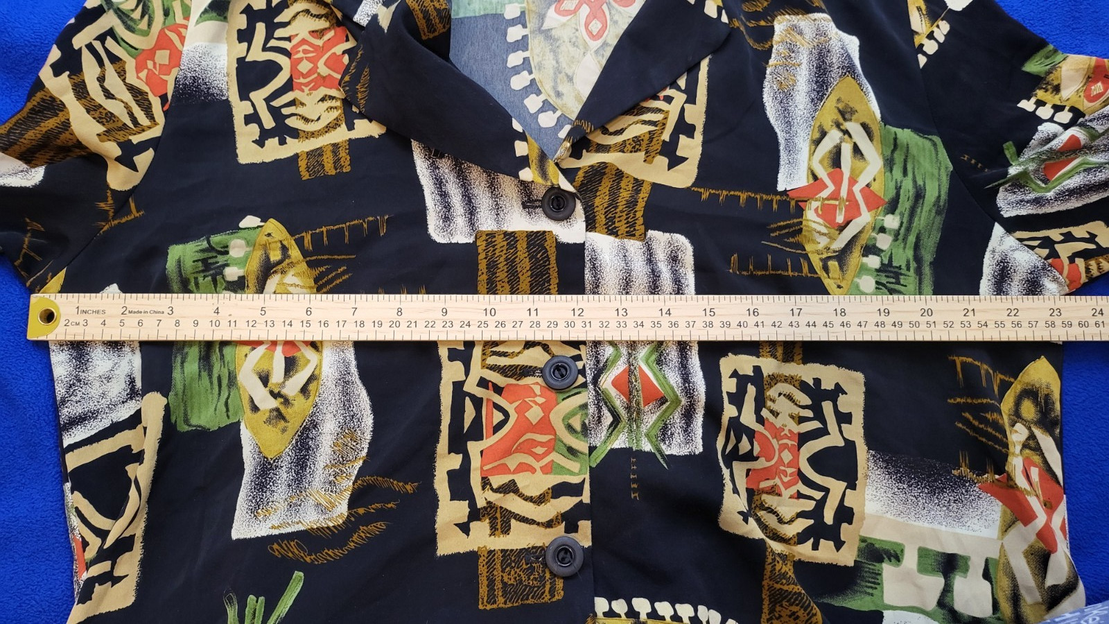 Rare Vintage Kensington Square Boho Global Travel Tribal Eclectic Shacket Sz L/M