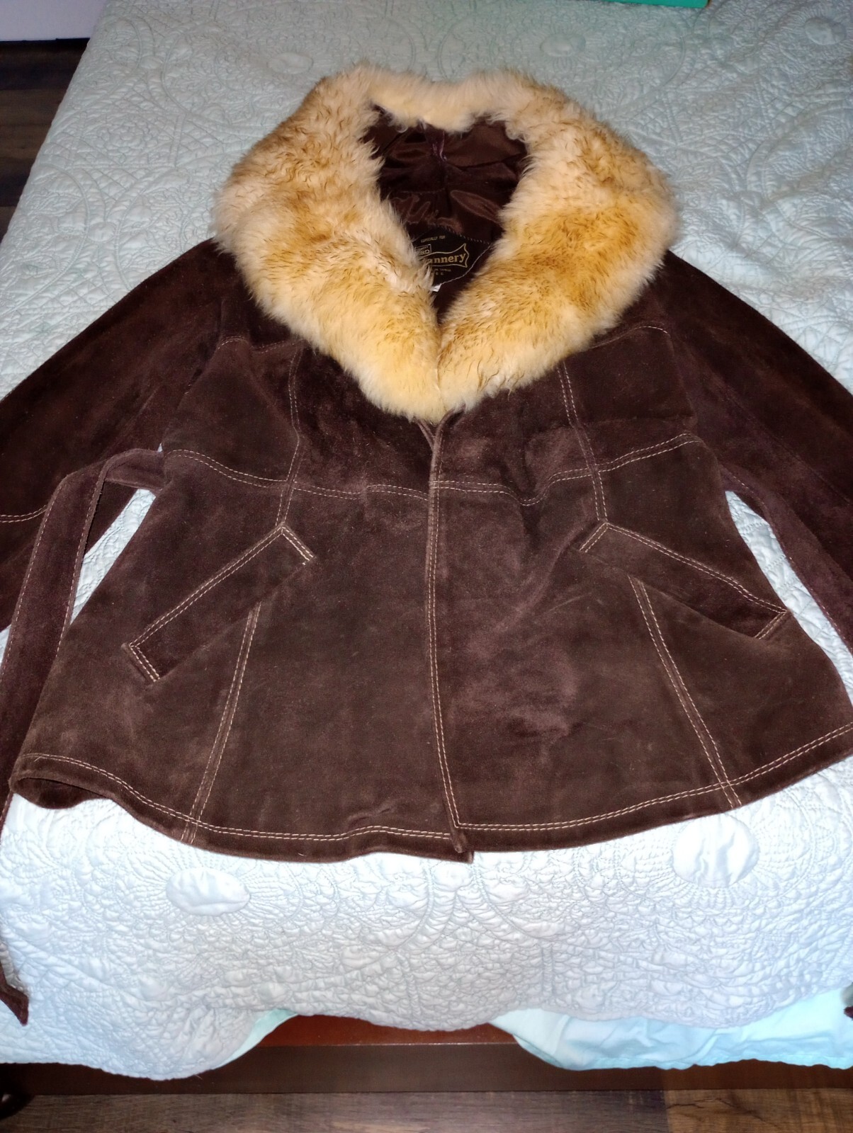 Leather Jacket With Fur Collar