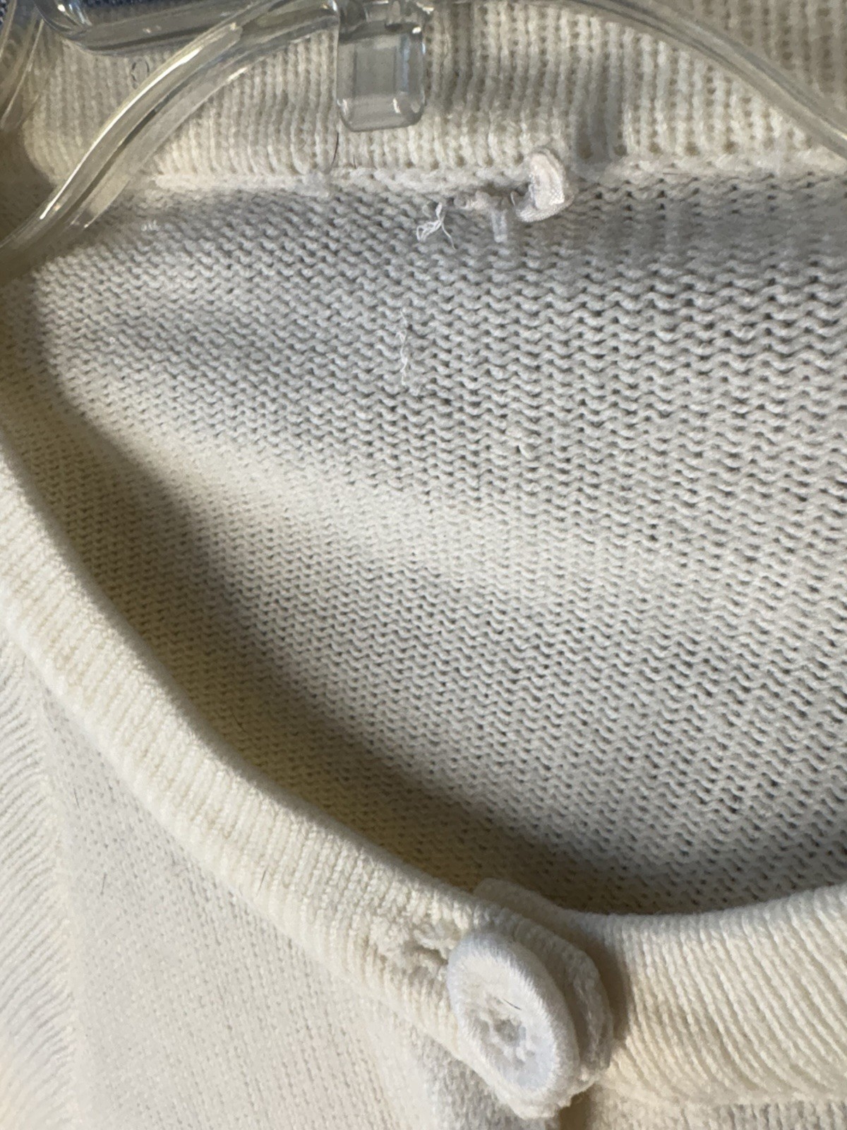 vintage womens poncho top Project Piece. Has Some Stains Missing Buttons Hem Out