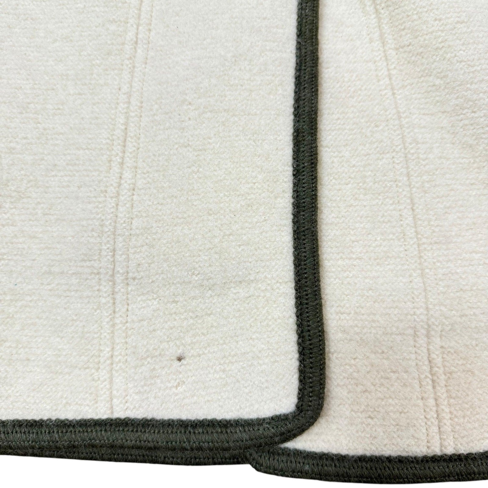 Vintage 70s Cream Boiled Wool Toggle Coat Size Large