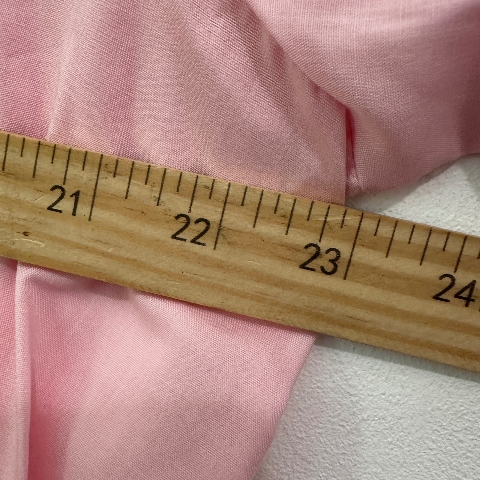 Perennial Blouse Vintage 80s Pink Pleated Tuxedo Front Button Down Top Size L
