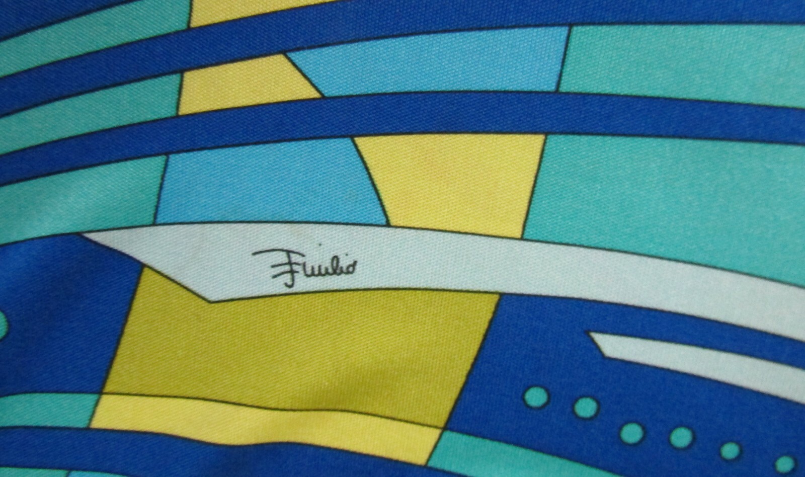 EMILIO PUCCI Dress 4 Multi Color Abstract Logo Jersey Silk Psychedelic 34 XS VTG