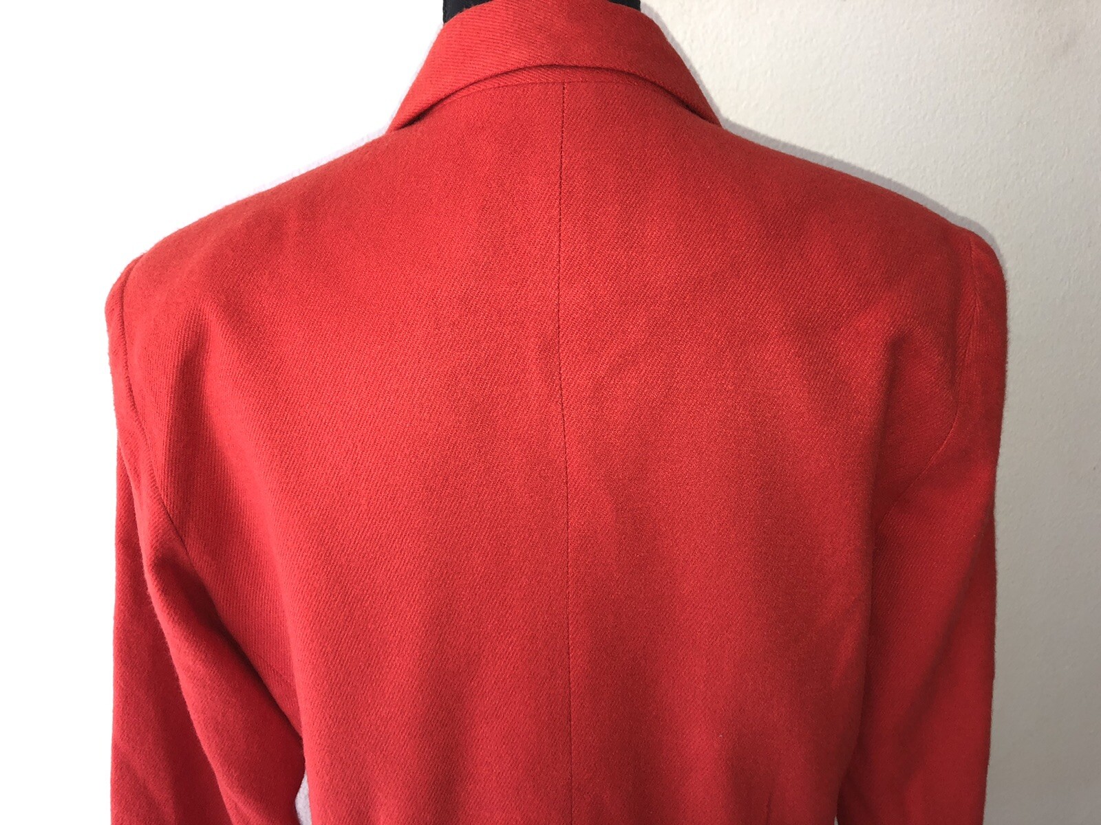 Vintage ’90s Red Double Breasted Military Style Blazer/Jacket Boutique Europa 6