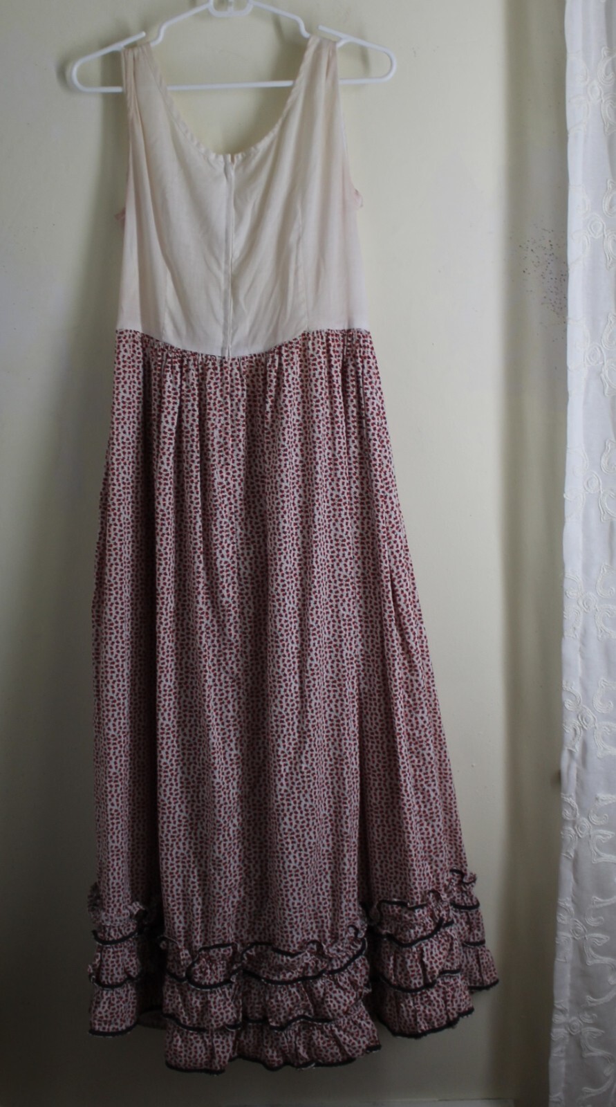 Estate Vtg AS IS 2Pc Edwardian Western Prarie Dress & Jacket Set Sz X S M