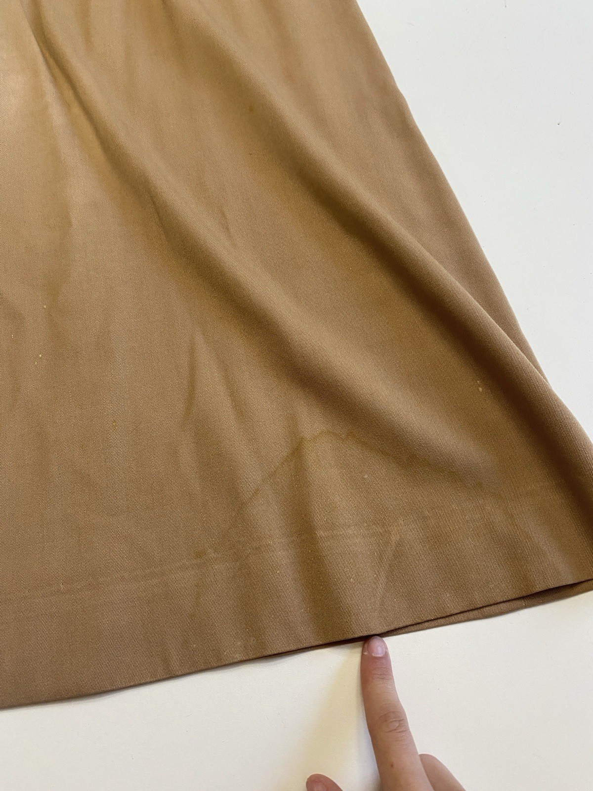 Vintage 40s 20th Century Sportswear Rayon Gabardine M Dress Brown