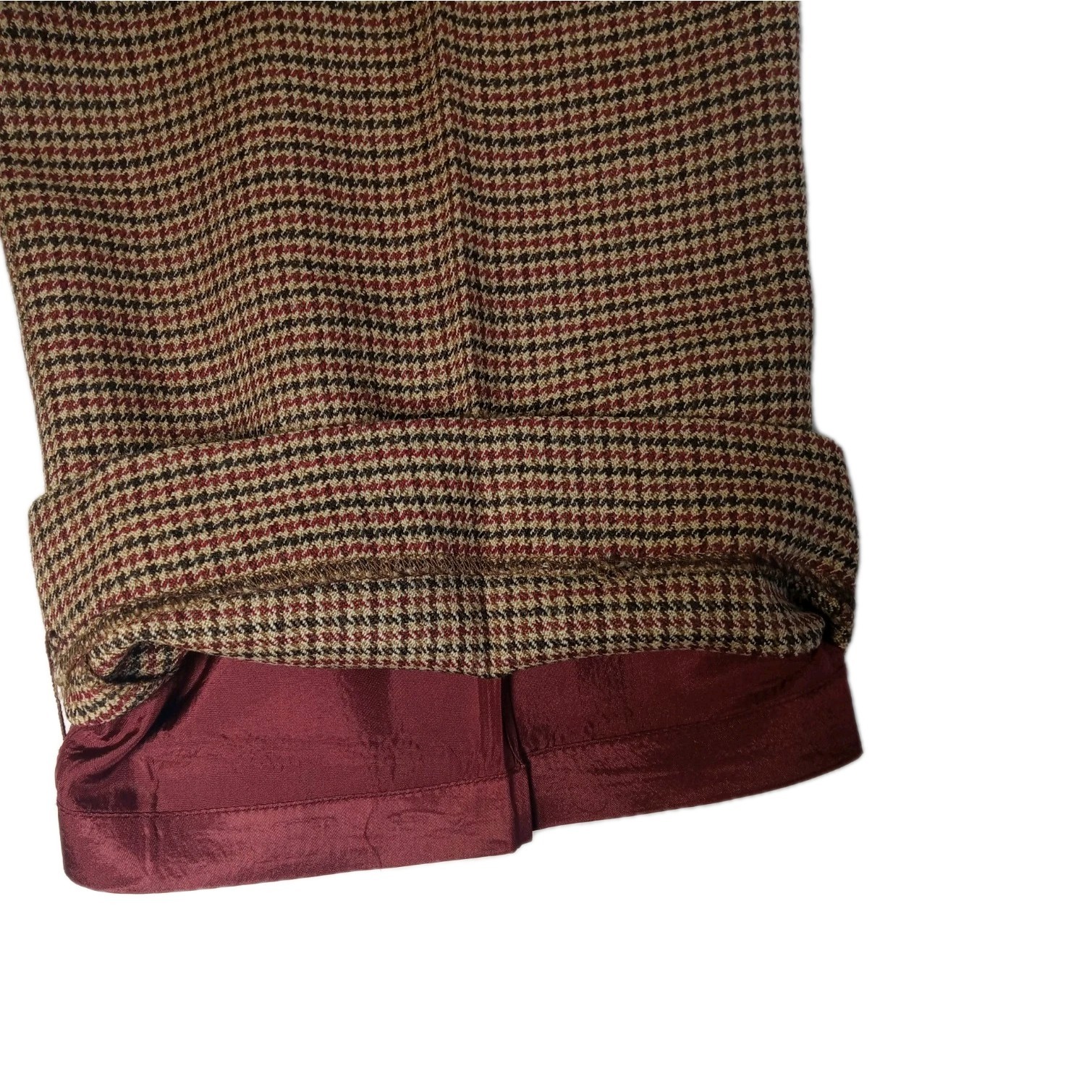 Vintage Rena Rowan Plaid Wool Skirt Size 14 Dark Academia 90s Tweed 32W X 30L