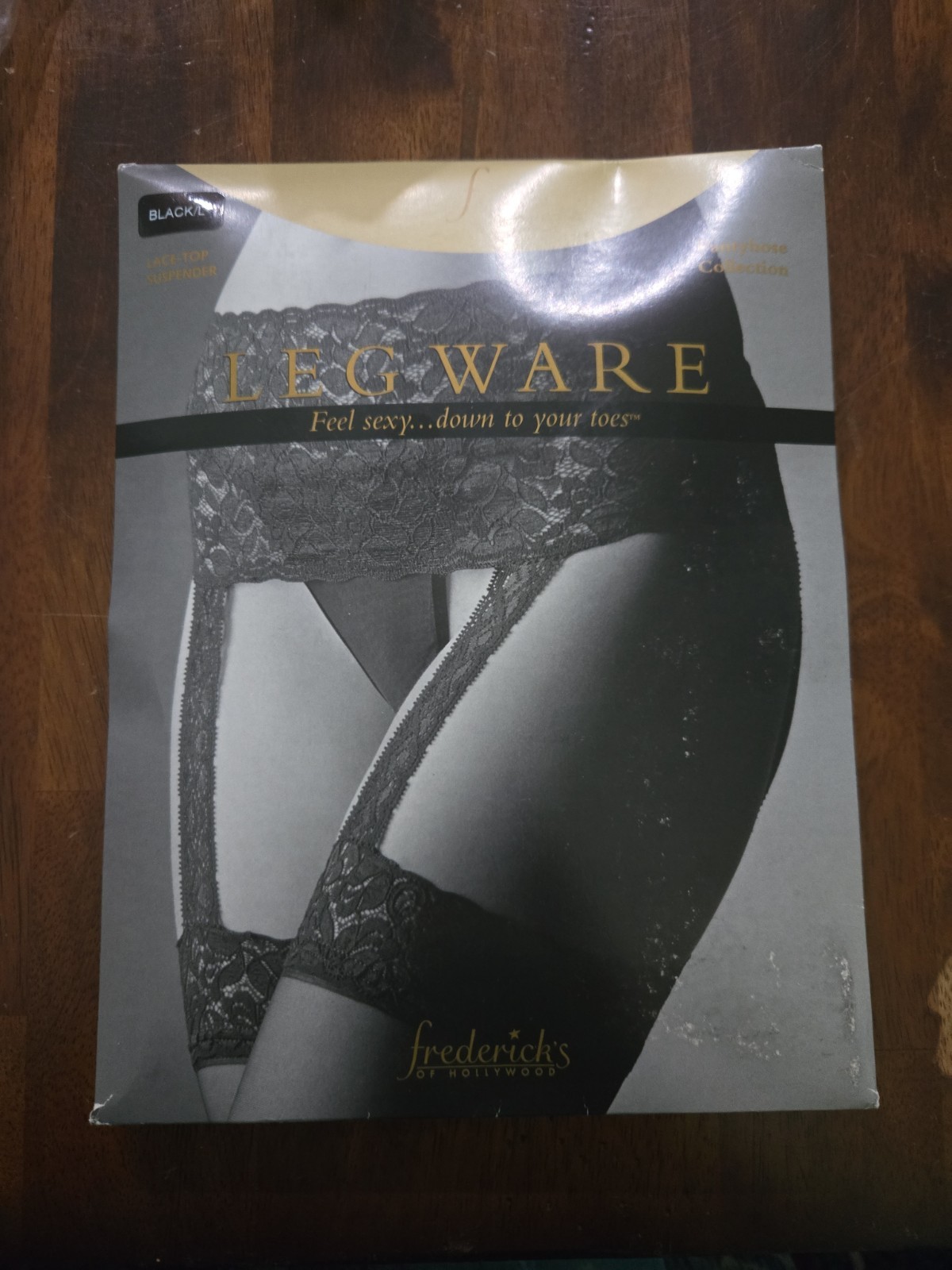 Frederick’s of Hollywood Leg Ware Lace-Top Suspender Stockings D36728/36729