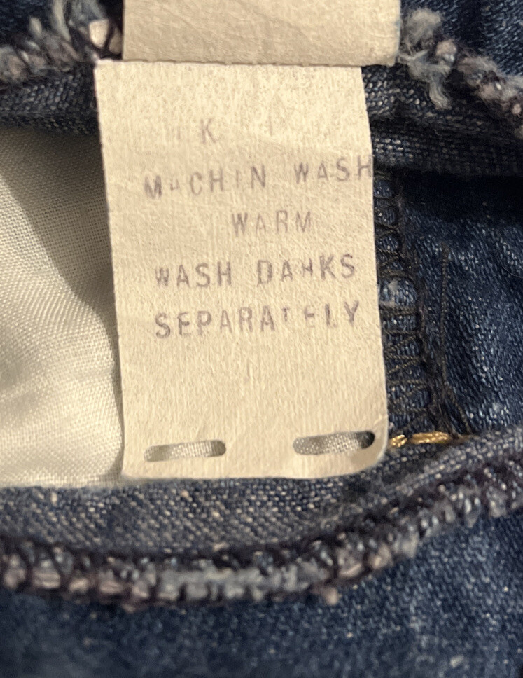 Vintage Calvin Klein 1970s Women’s Size 12 Distressed Blue Jeans 28 x 29 NICE