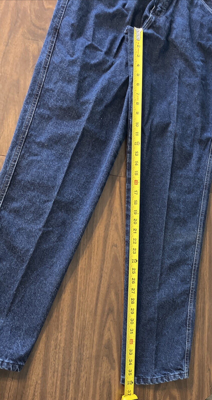 NWT Rocky Mountain Blue Jeans High Rise Bare Back V Front 33/15/36” Length