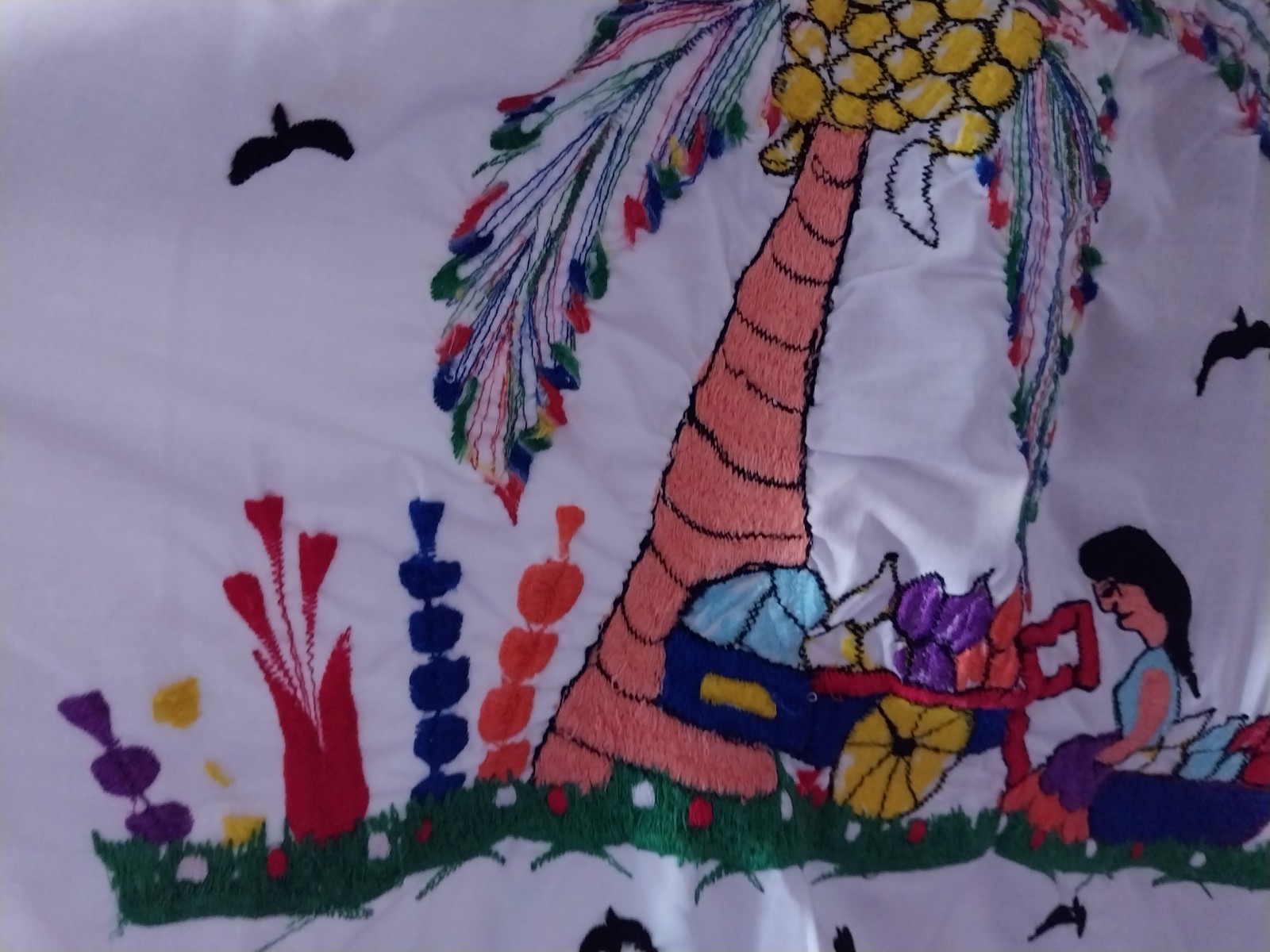 VTG COTTON CAFTAN OXCAN DRESS BEACH HIPPY SPA LOUNGE UNIQUE 50