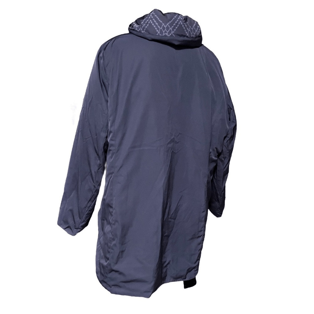 Dennis Basso Reversible Print to Solid Water Resistant Jacket