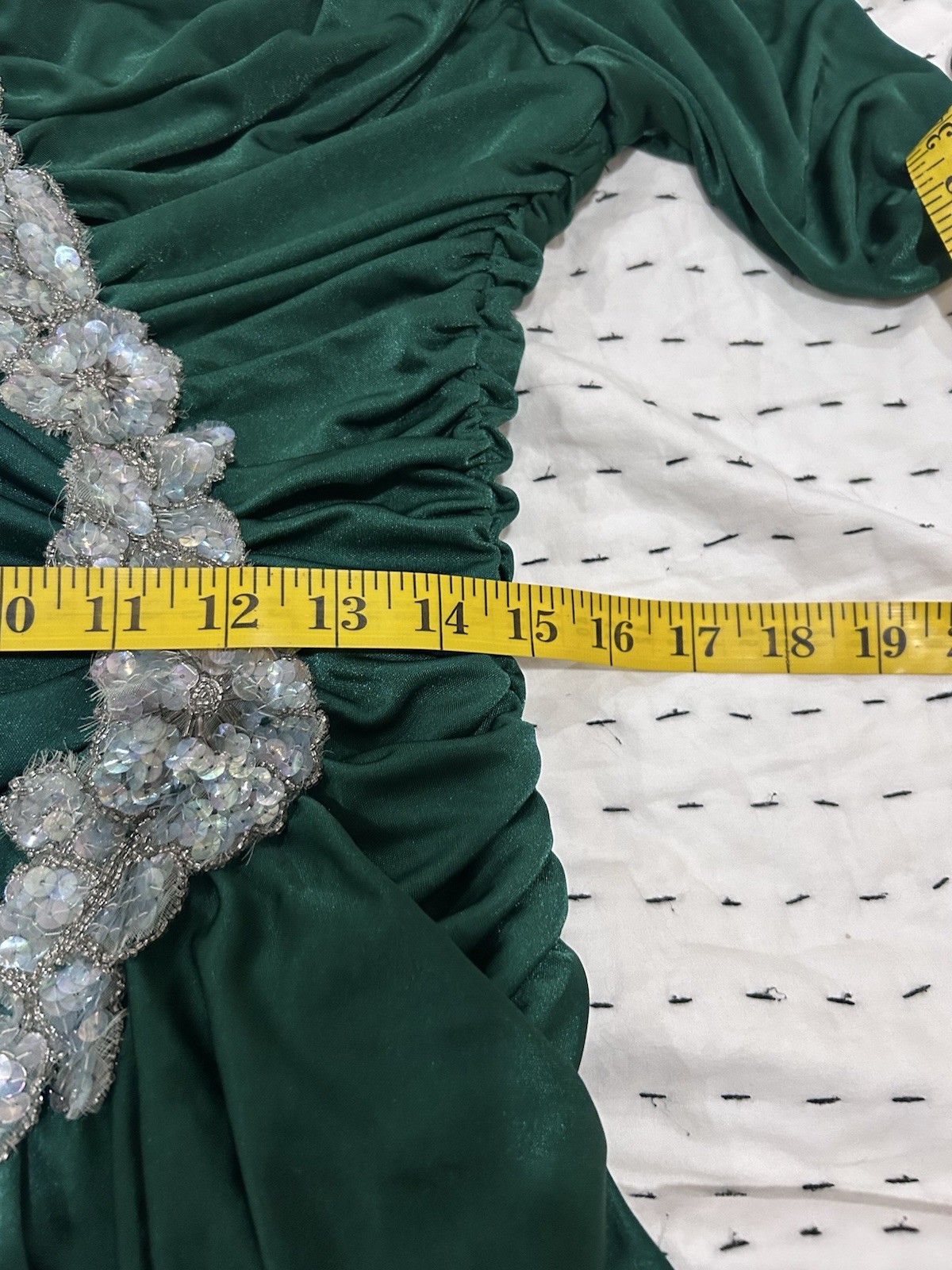 VTG 80s Filigree SZ 14P Evening Gown Prom Formal Party Dress Old Hollywood Glam
