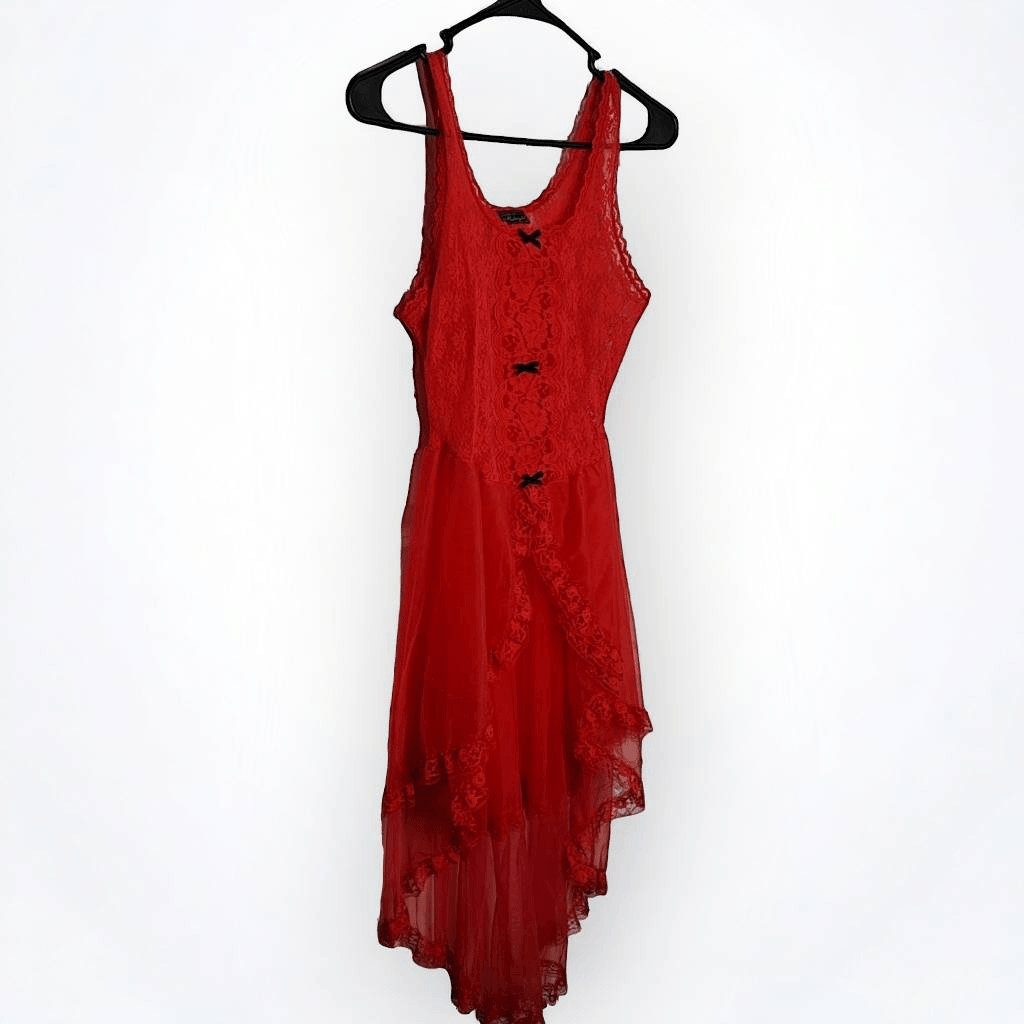Stroke of Midnight Vintage 80s Gothic Vamp Lingerie size Small