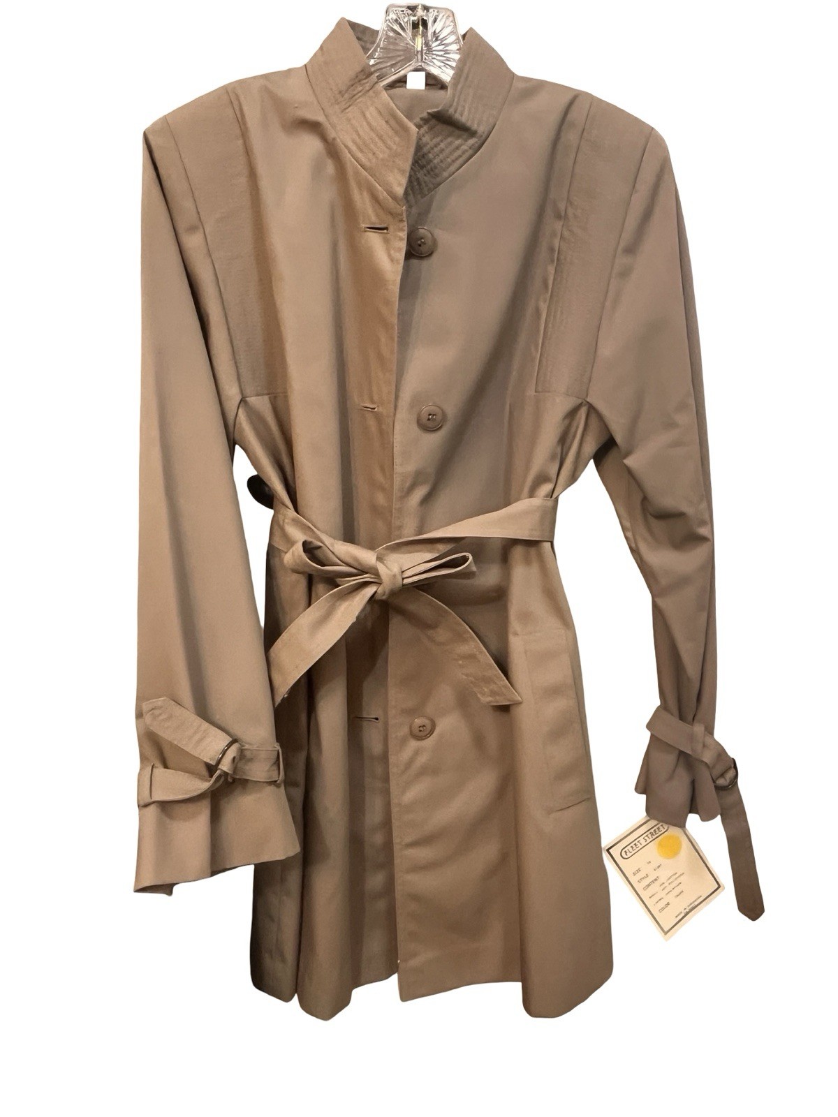 Fleet Street Vintage Raincoat Trench Coat With Waist Tie • VINTAGE DEAD STOCK