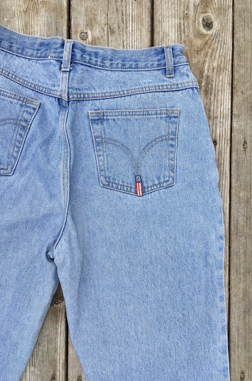Vintage No Excuses Jeans Juniors Size 13 /14 Light Wash High Rise