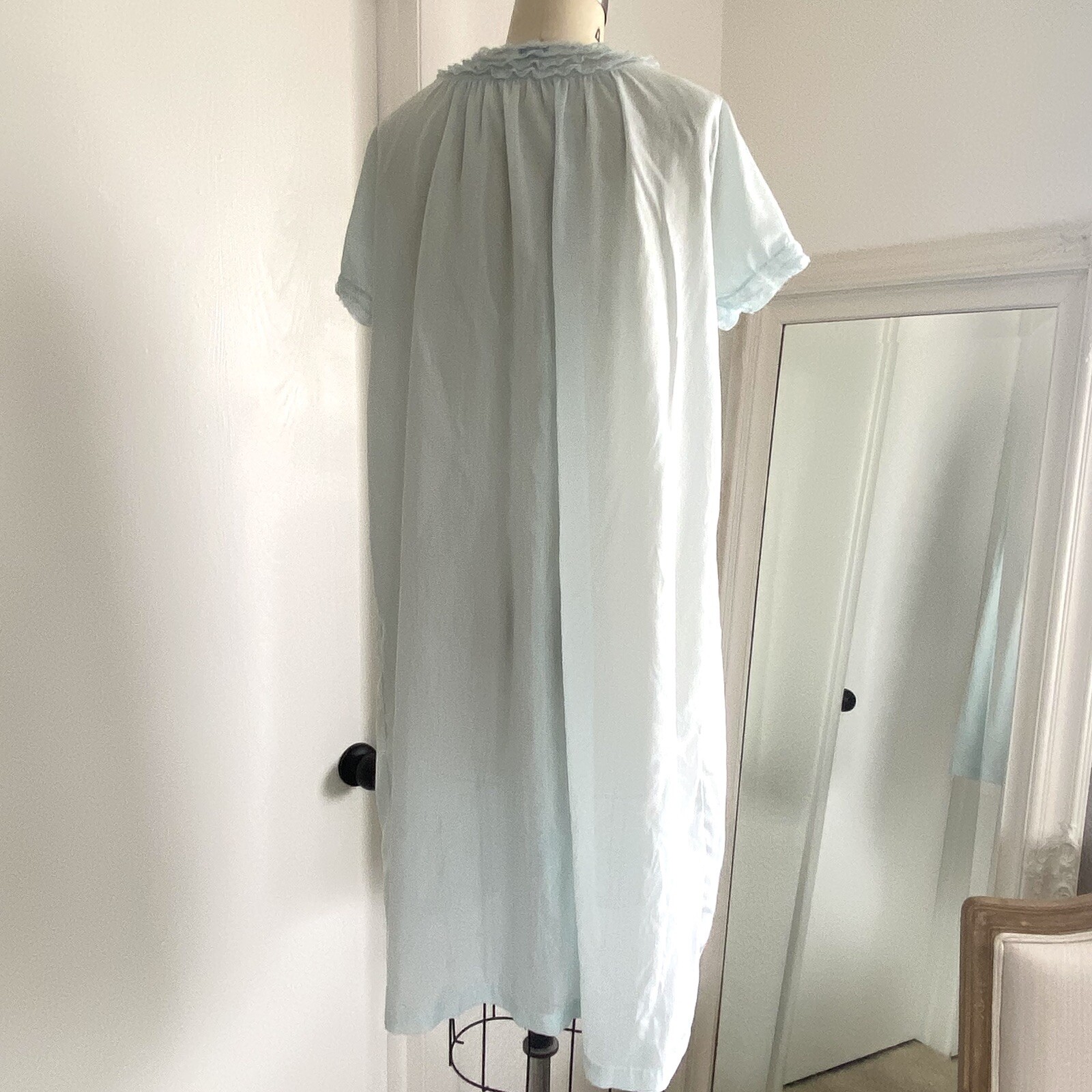 Vintage 50s 60s Sears Charmode House Dress Gown Womens 32-34 Lace Robe