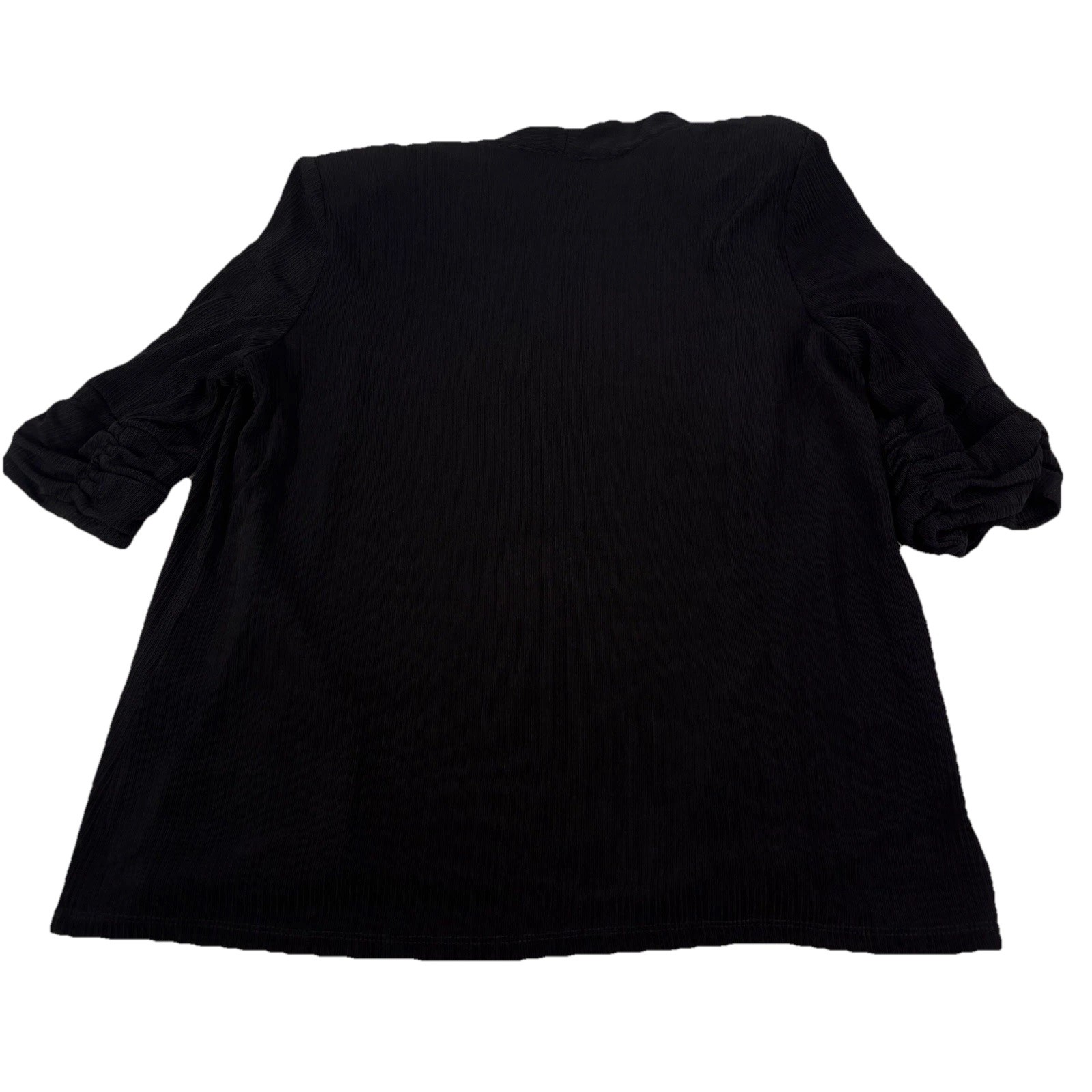 Vintage TanJay 3-Piece Set Black Ribbed Skirt Top Jacket Size S/P Beaded Neck