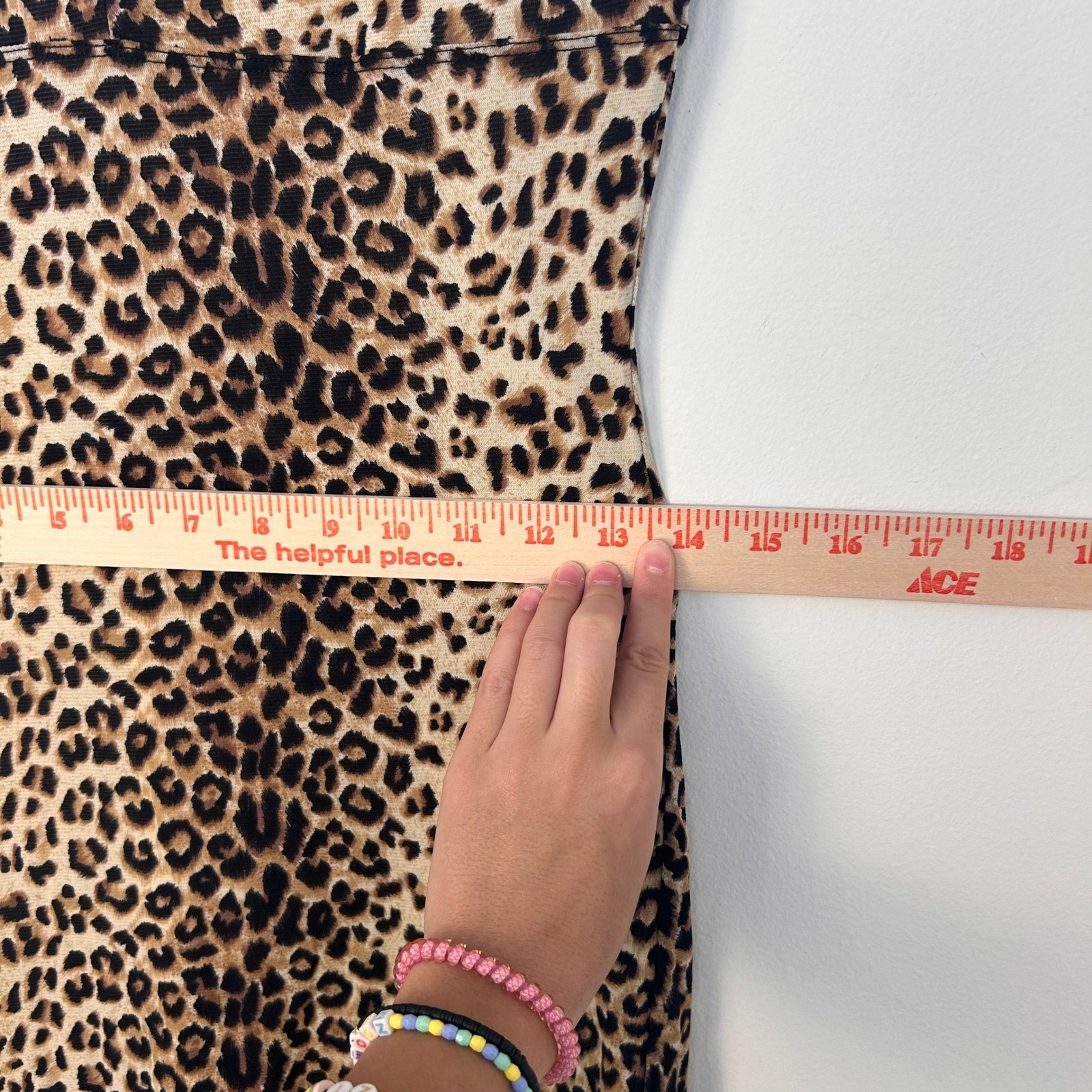 Vintage Guess Leopard Slip Dress Women L Animal Print Y2K 90s Bodycon Midi