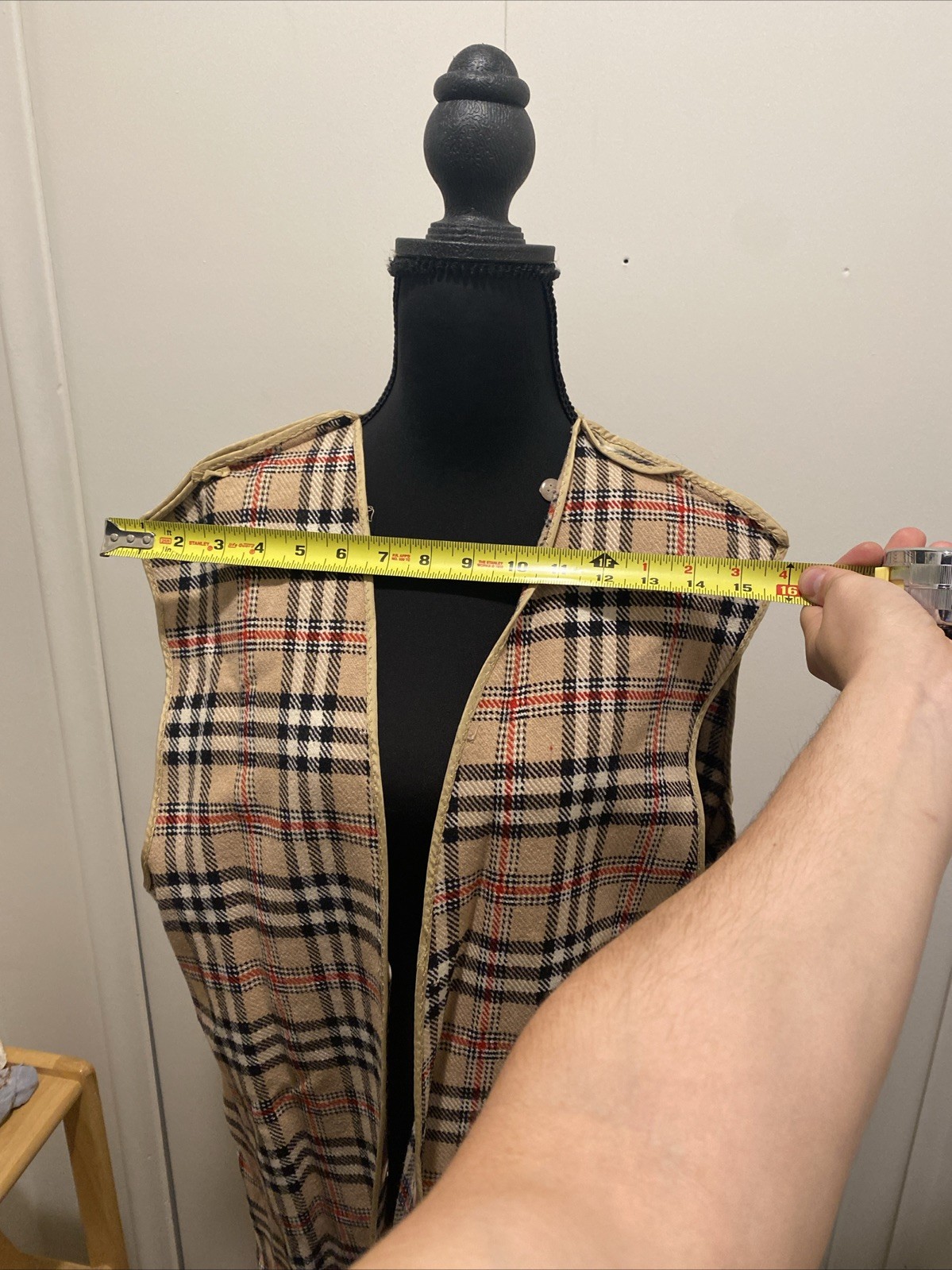 VTG Europe Craft Exclusive Import Long Vest Sack Material Inner Pocket Unique