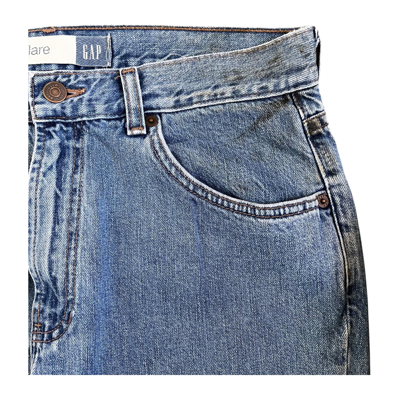 Gap 90s Vintage Made in USA Flare Denim Jeans 12