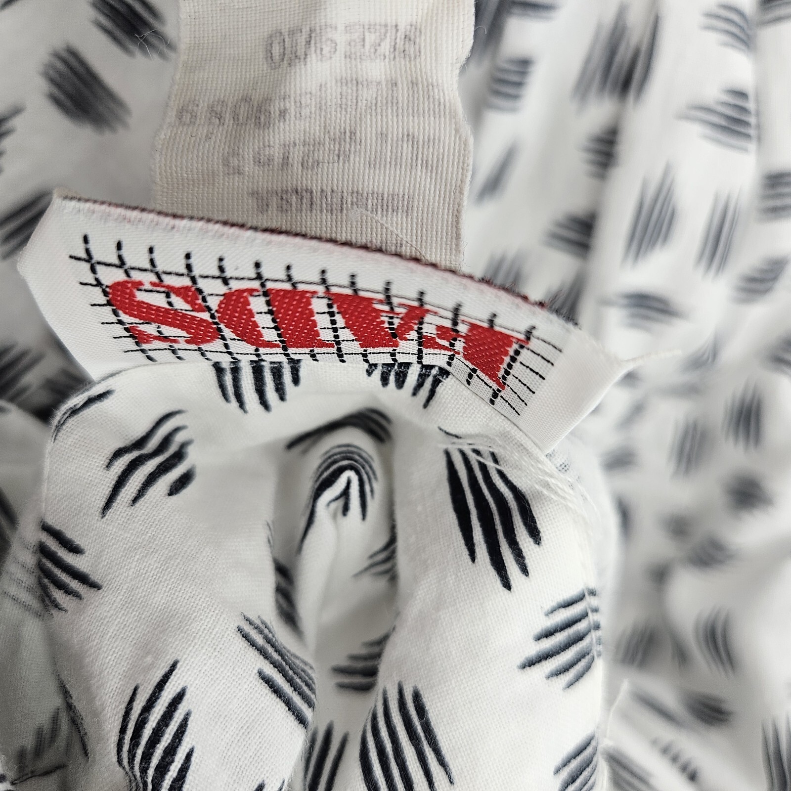 Vintage 80s FADS Cotton Jumpsuit Women’s size 9/10 White Print Shoulder Pads USA