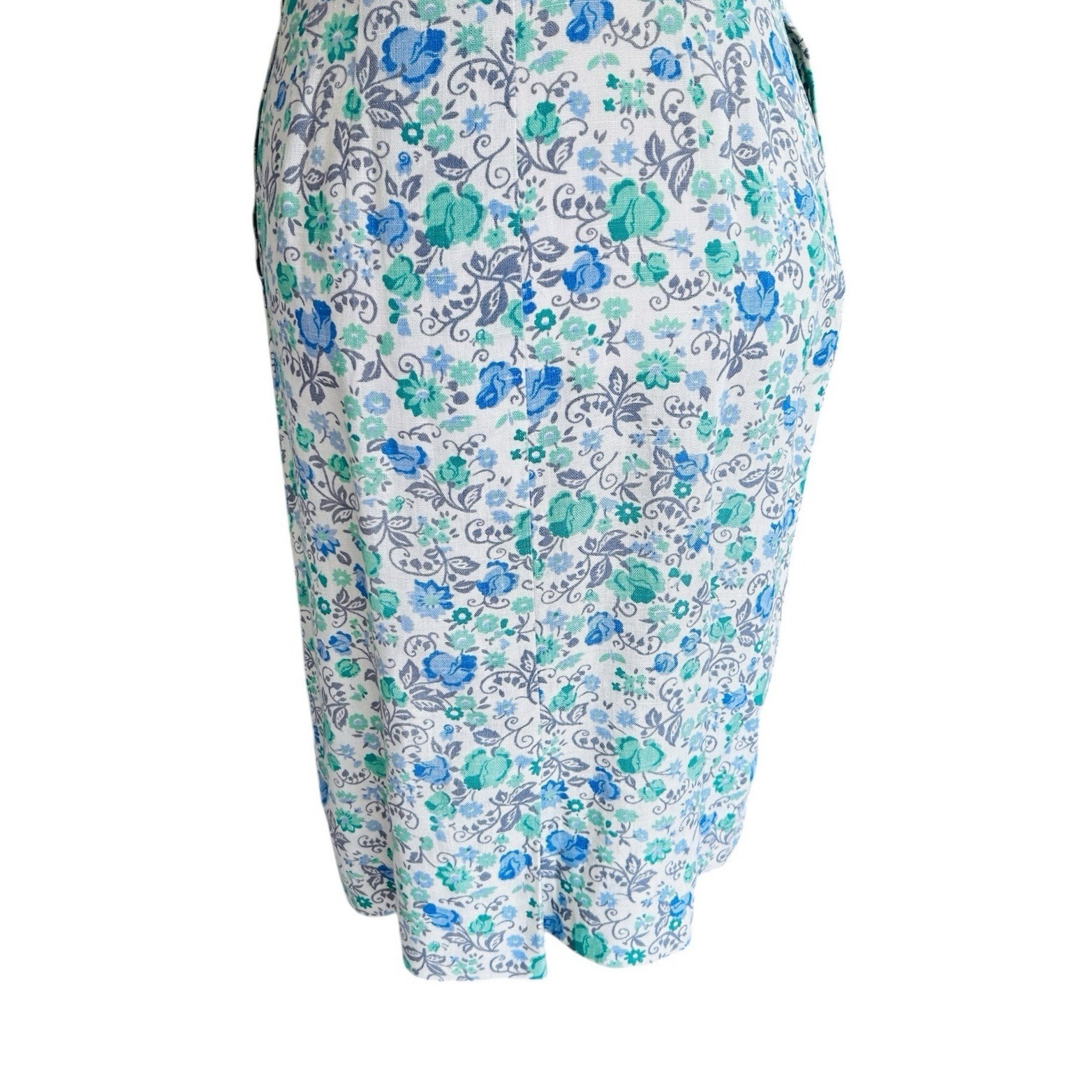 Vintage I Magnin Midi Dress Small Floral Cottage Easter Tea Party Feminine Retro