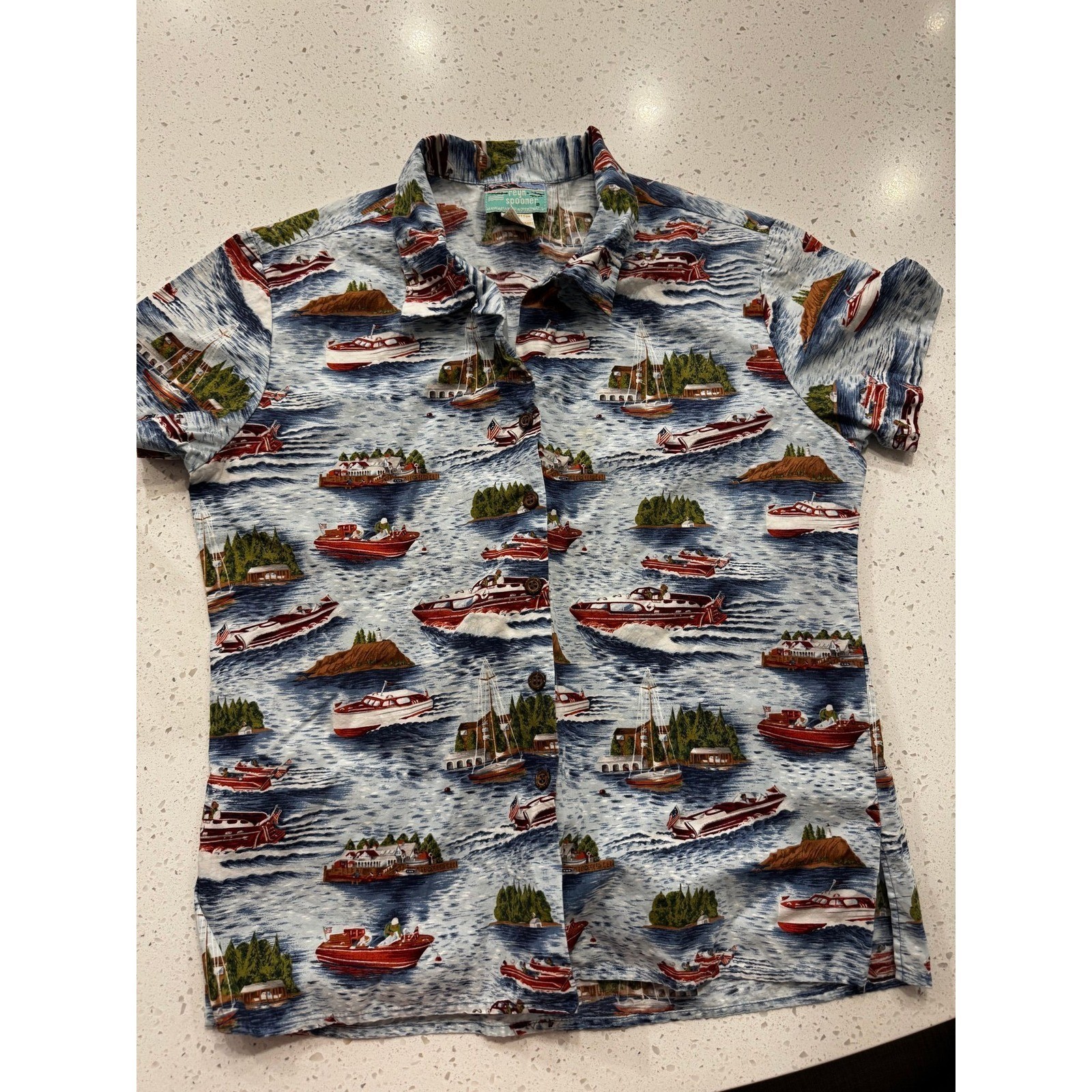 Vtg Reyn Spooner Women’s Small Regatta Camp Shrit
