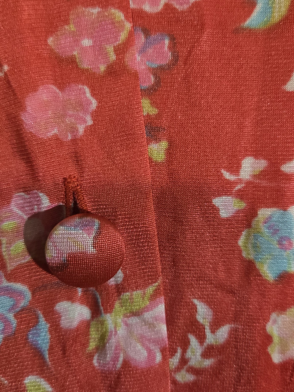 Vintage Vanity Fair Dressing Gown Robe 1980s L Floral Lounge Wear Retro Modest