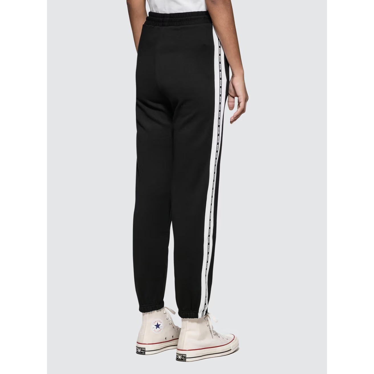 MSGM Side Logo Tape Jogger Sweatpants Womens Size S Black Track Pants Casual