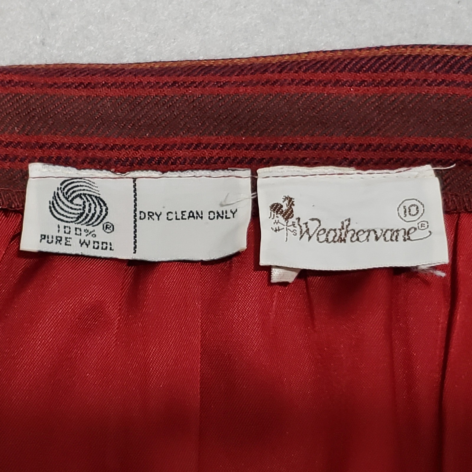 Vtg 70s Weathervane Handmacher 100% Wool Gaucho Pants Culottes 10 ILGWU 1970s