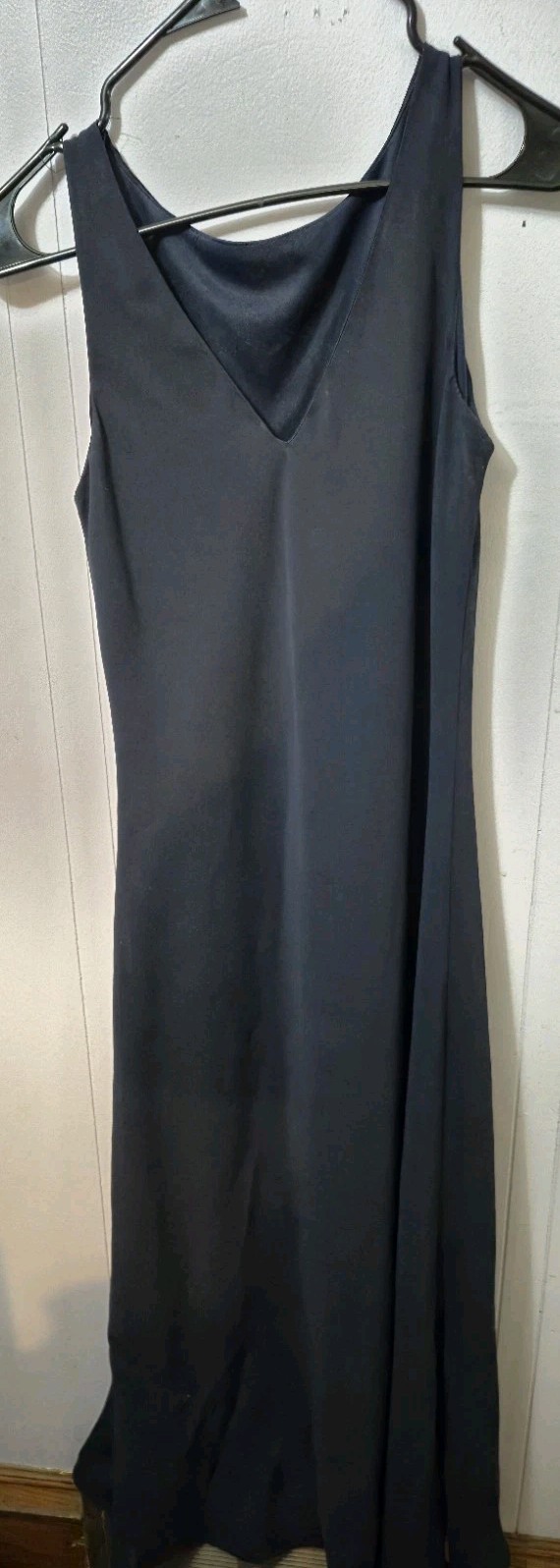 Alyn Paige Black Maxi Dress Sleeveless V-Neck Made USA Formal Evening