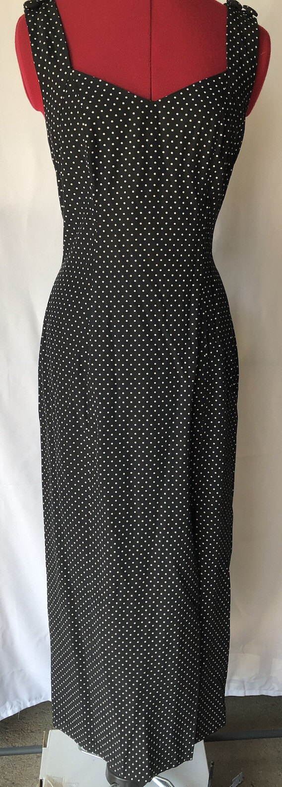 Blondie and Me Retro Vintage Style Halter Neck Pencil Polka Dot Dress Size 9-10