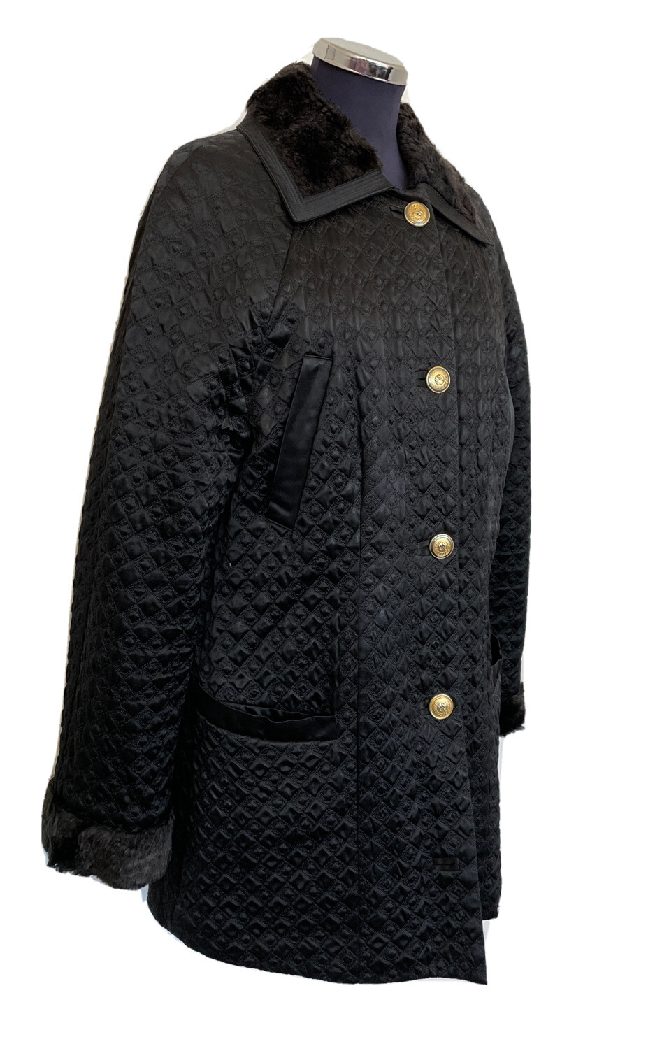 VERSUS GIANNI VERSACE CAPPOTTO VINTAGE GIACCA DONNA WOMEN COAT JHB209
