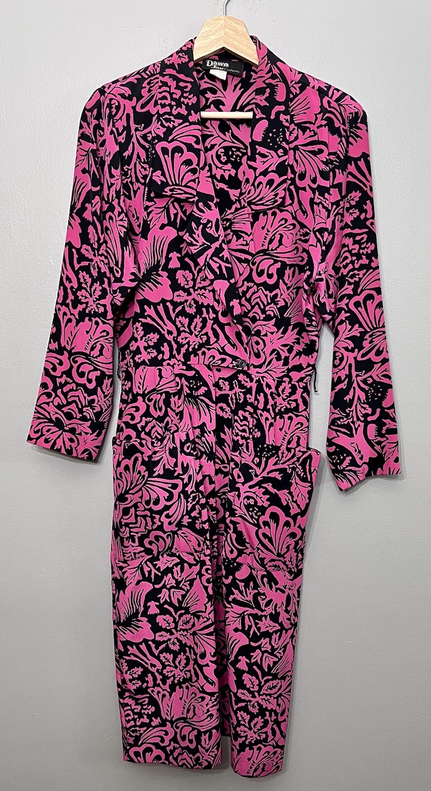 VTG Dawn Joy Fashions 1980s Dress Size 11/12 Power Woman