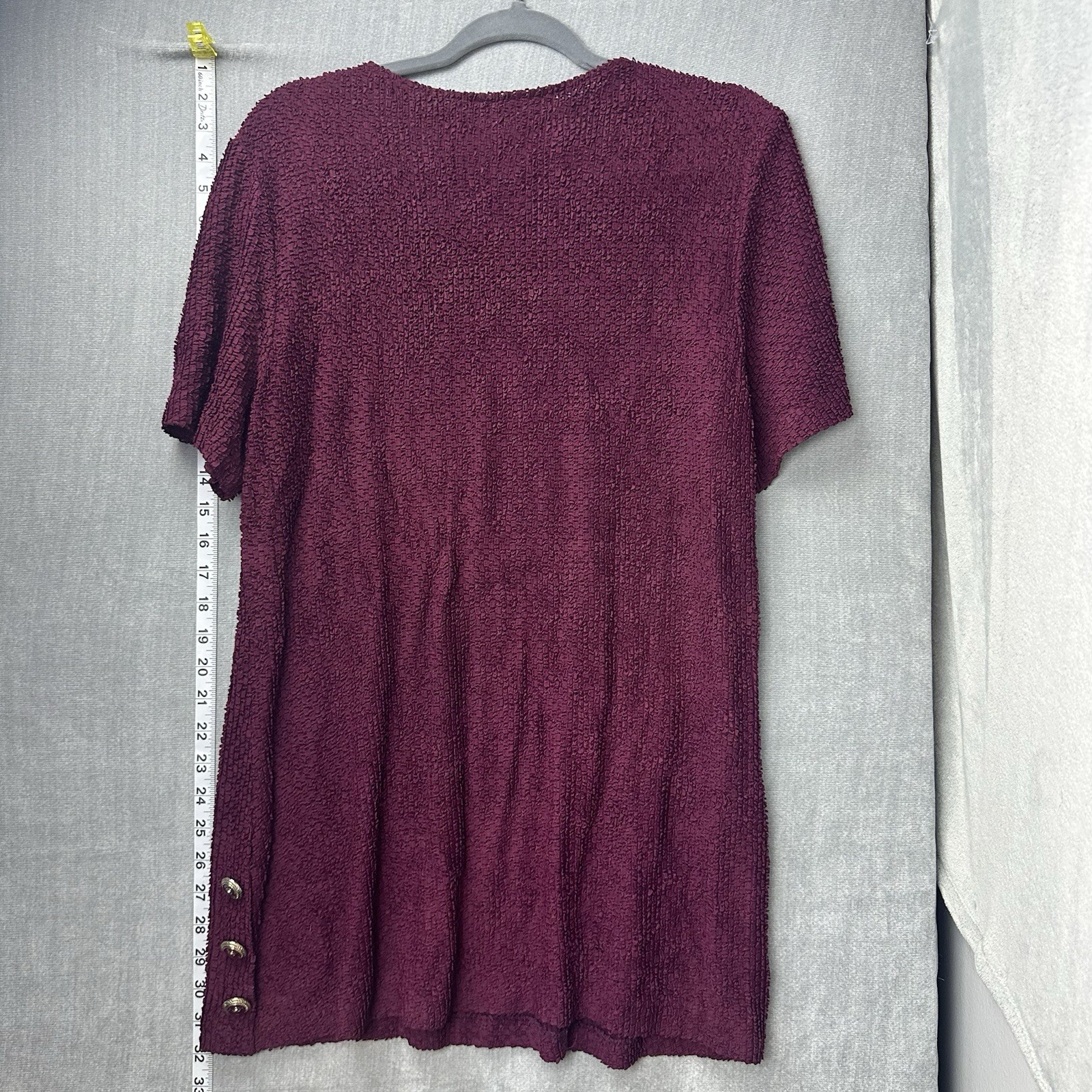 Vintage Sharade Of California Women’s Dress Size 14 Petite Pleated Ruffle USA
