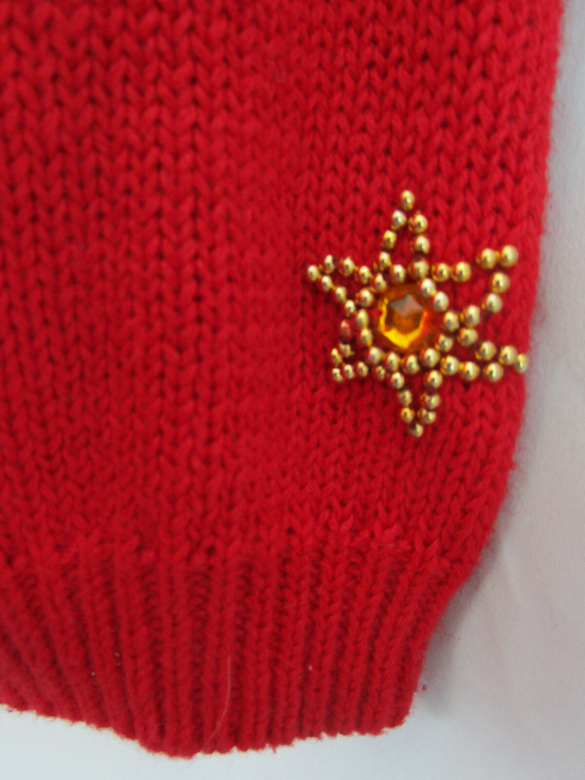 Vtg 80s Joule Jewel Embellished Ugly Christmas Party Beverly Goldberg Sweater M