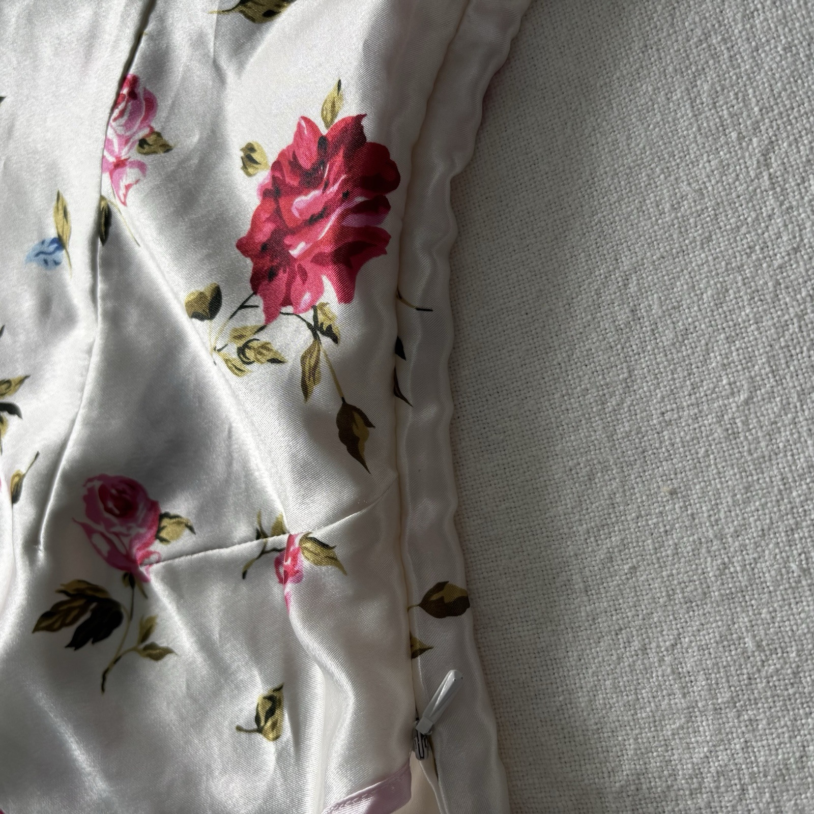 100% Silk Maxi Nightdress Dress Gown By Plants Floral Cottagecore Fairycore *