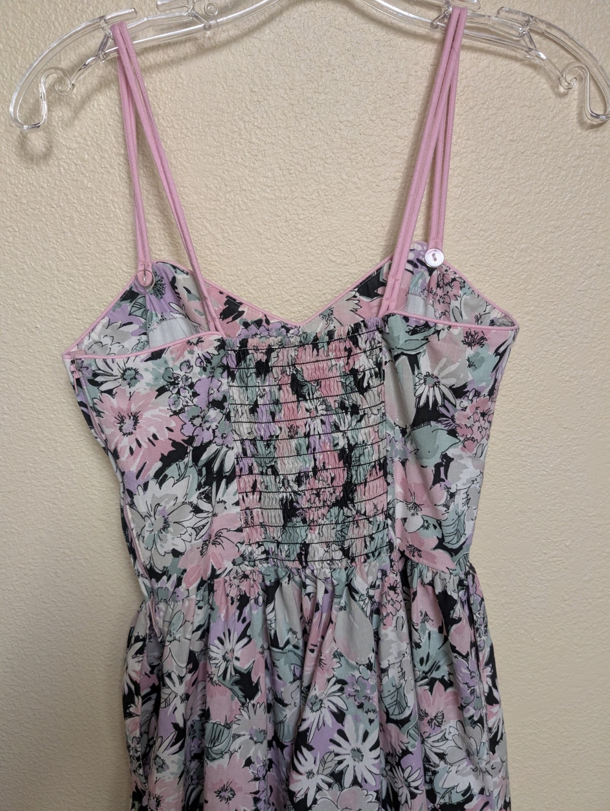 VTG Lang Originals Romantic Floral Sun Dress Jacket Sweat heart Neckline USA
